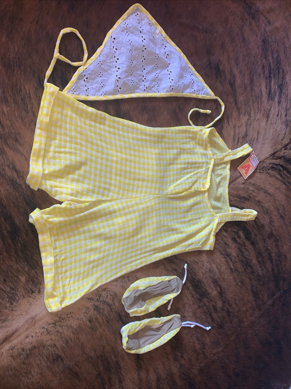 1940/50’s Swimsuit Summer Suit Slip On Booties Head Band Dutchess