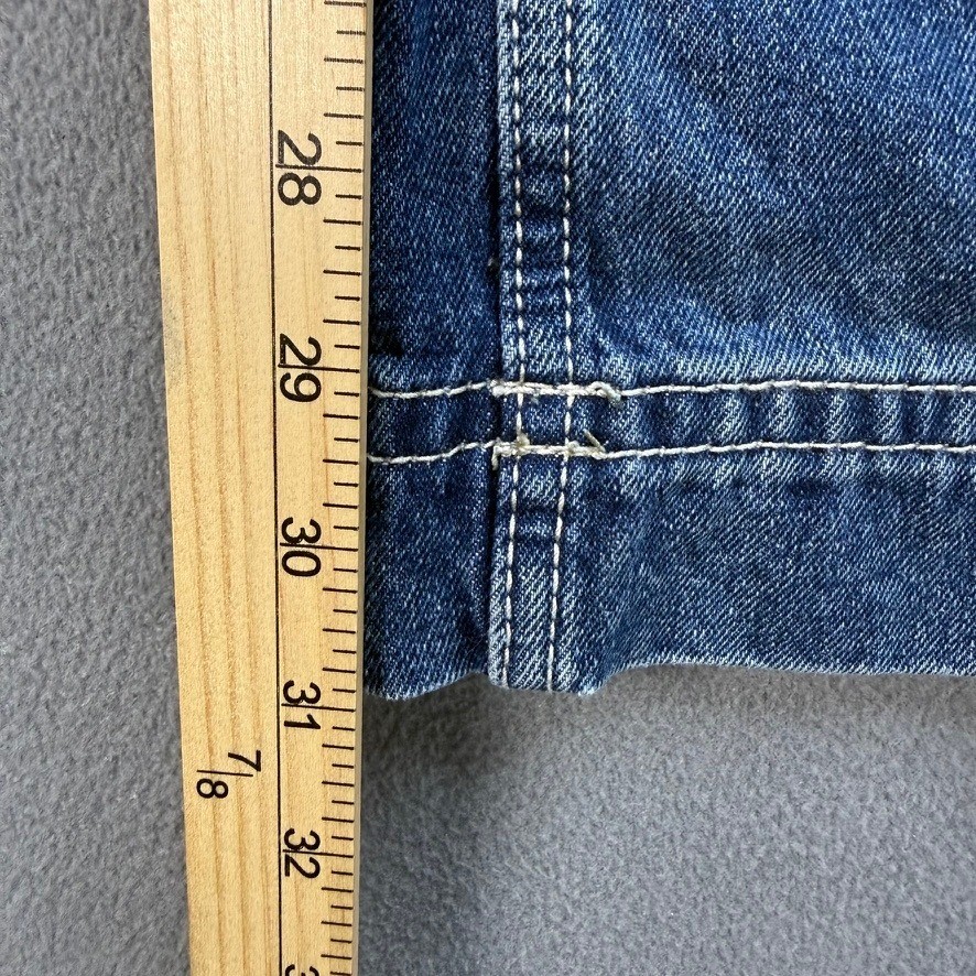 Y2K JNCO Style A-Lab Jeans Womens 8 Analog Wide Leg Graphic Pocket Skate Retro