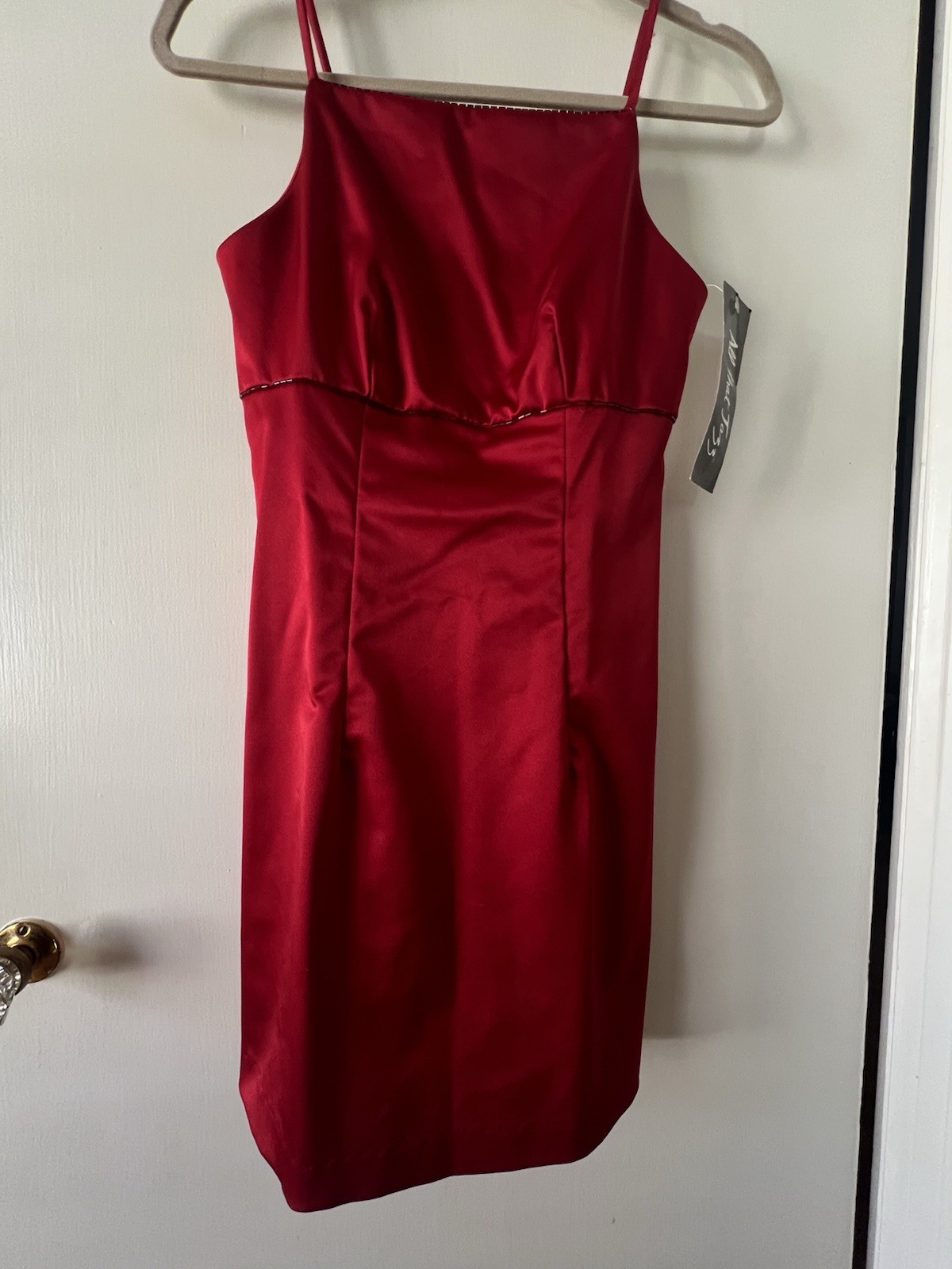 Vintage 90’s Y2K All That Jazz Red Cocktail Party Mini Dress NWT Made In USA 5/6