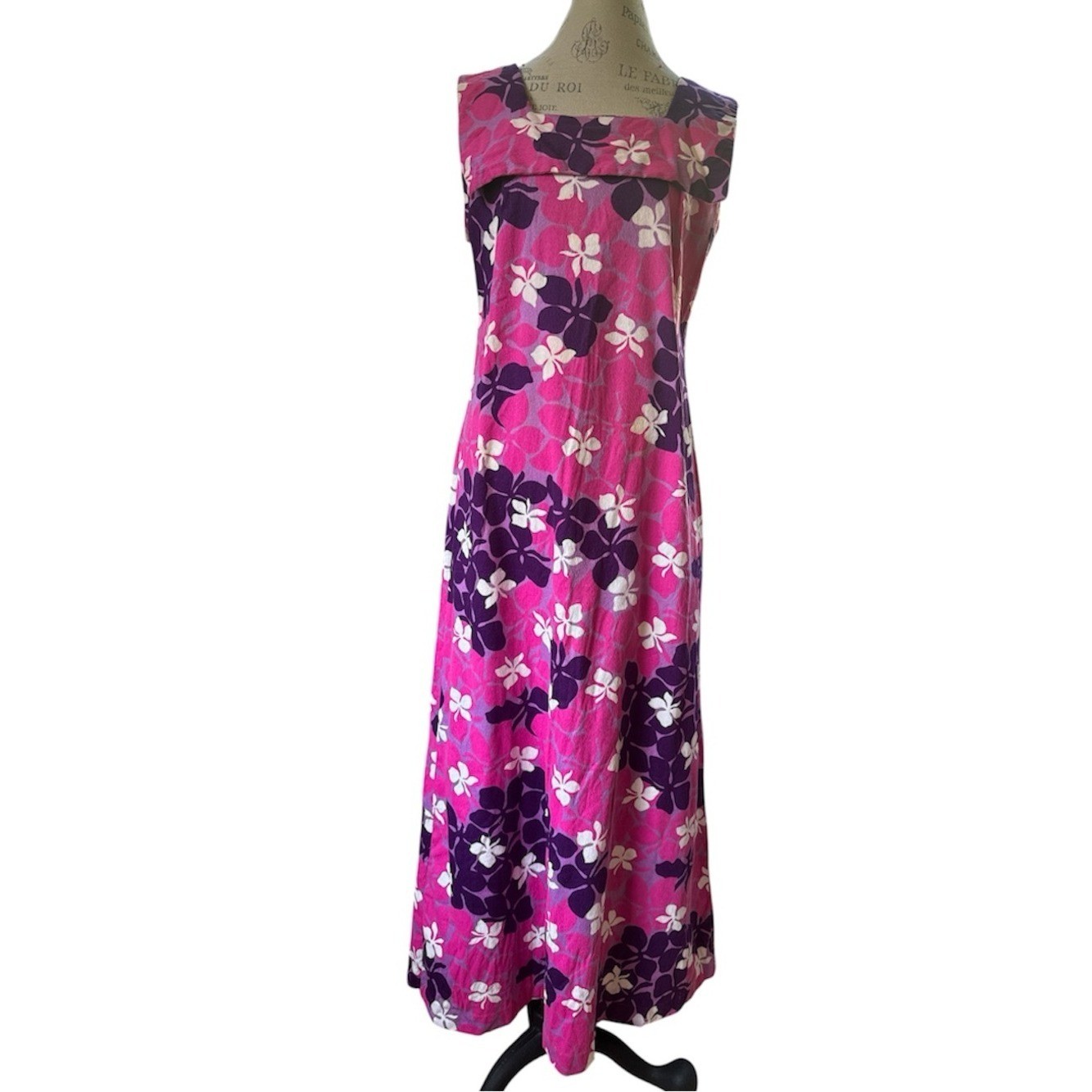 Liberty House Hawaiian resort vibrant domaine vintage 70’s maxi dress M/L