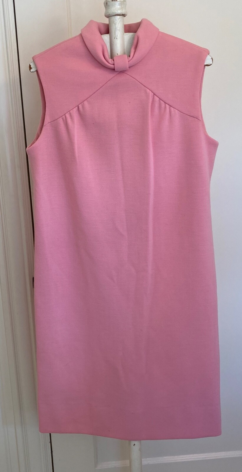 Vintage 1960 Junior Accent Short Dress Pink Sz S Retro Chic Audrey Hepburn Style
