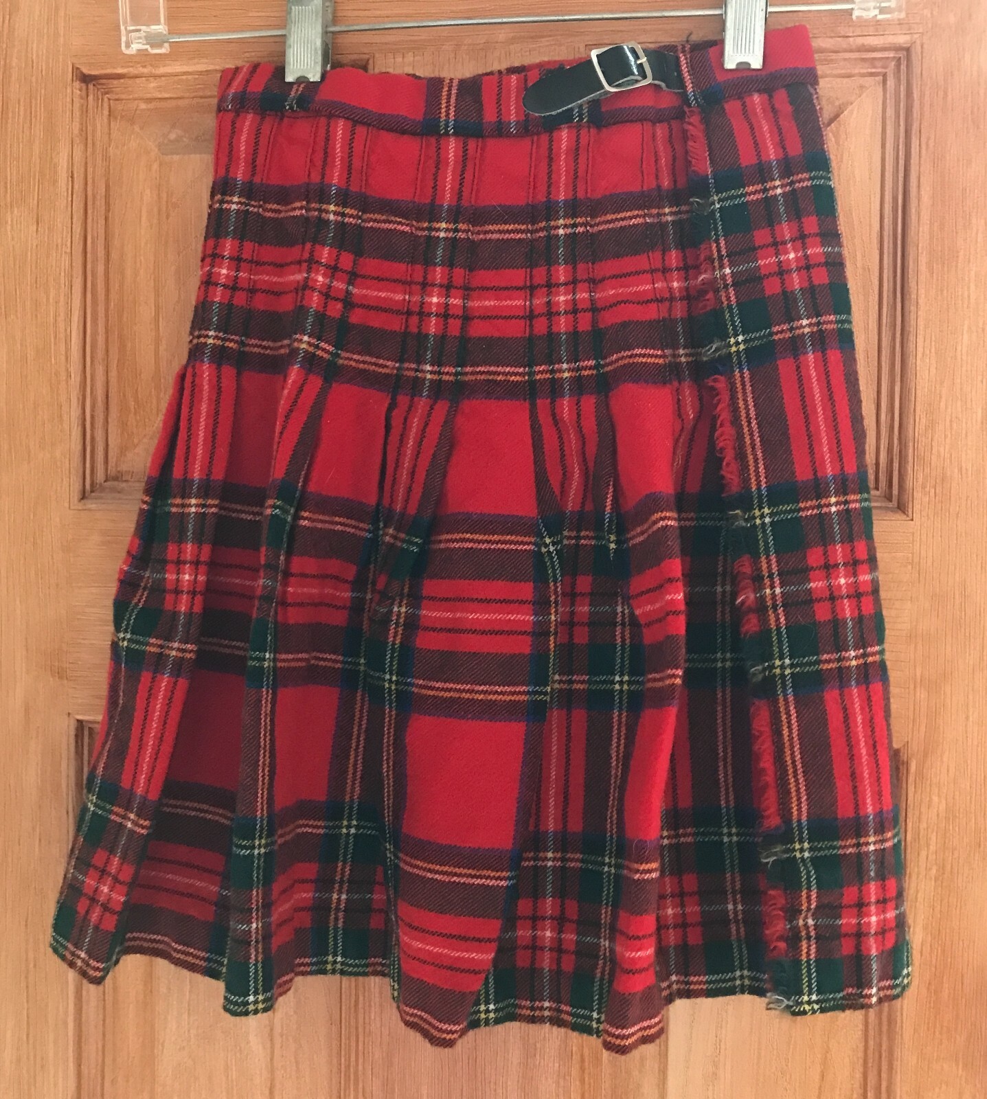 Vintage Kiltmaker Hector Russell House Scotland Wool Child’s Kilt Stewart tartan