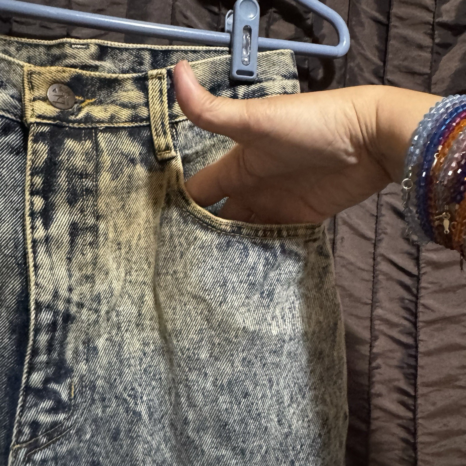 L.A. 37 Acid Wash High Waisted Mom Jeans Women’s 8 Denim Vintage 1980s