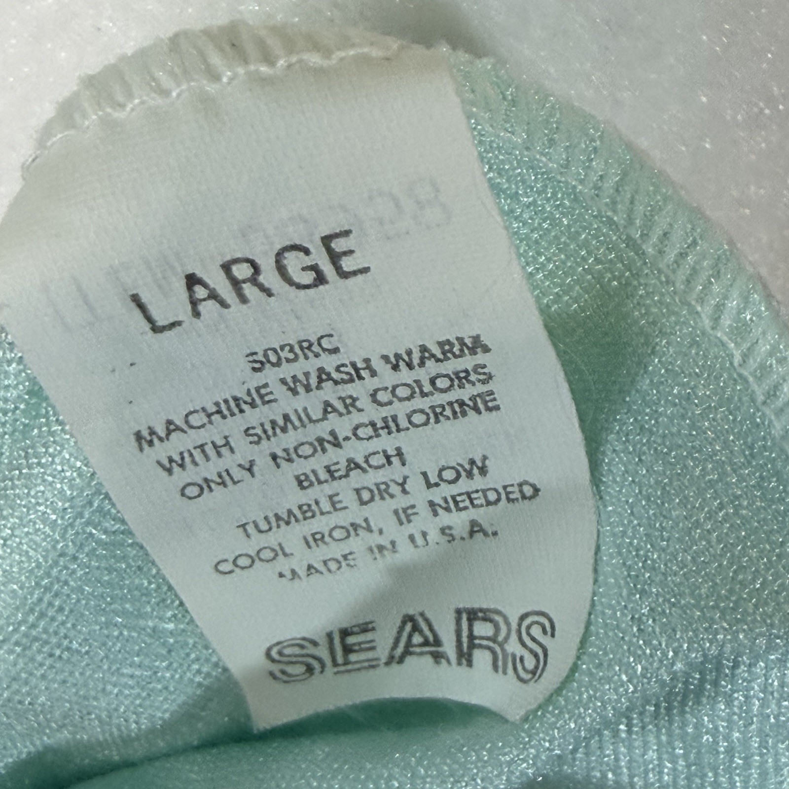 Vintage 80s Cachet Cottagecore Mint Satin Nightgown Large Lace Collar Sears USA