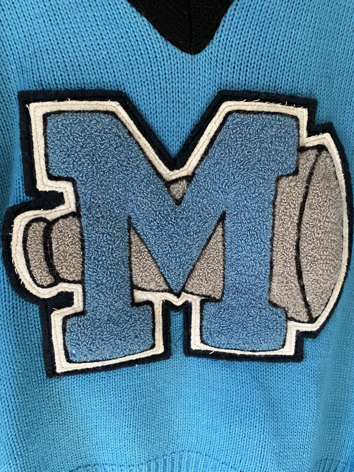 VTG 60’’s Cheerleader Sweater Logan Knitting Mills IL – Retro Cheer Patch Small
