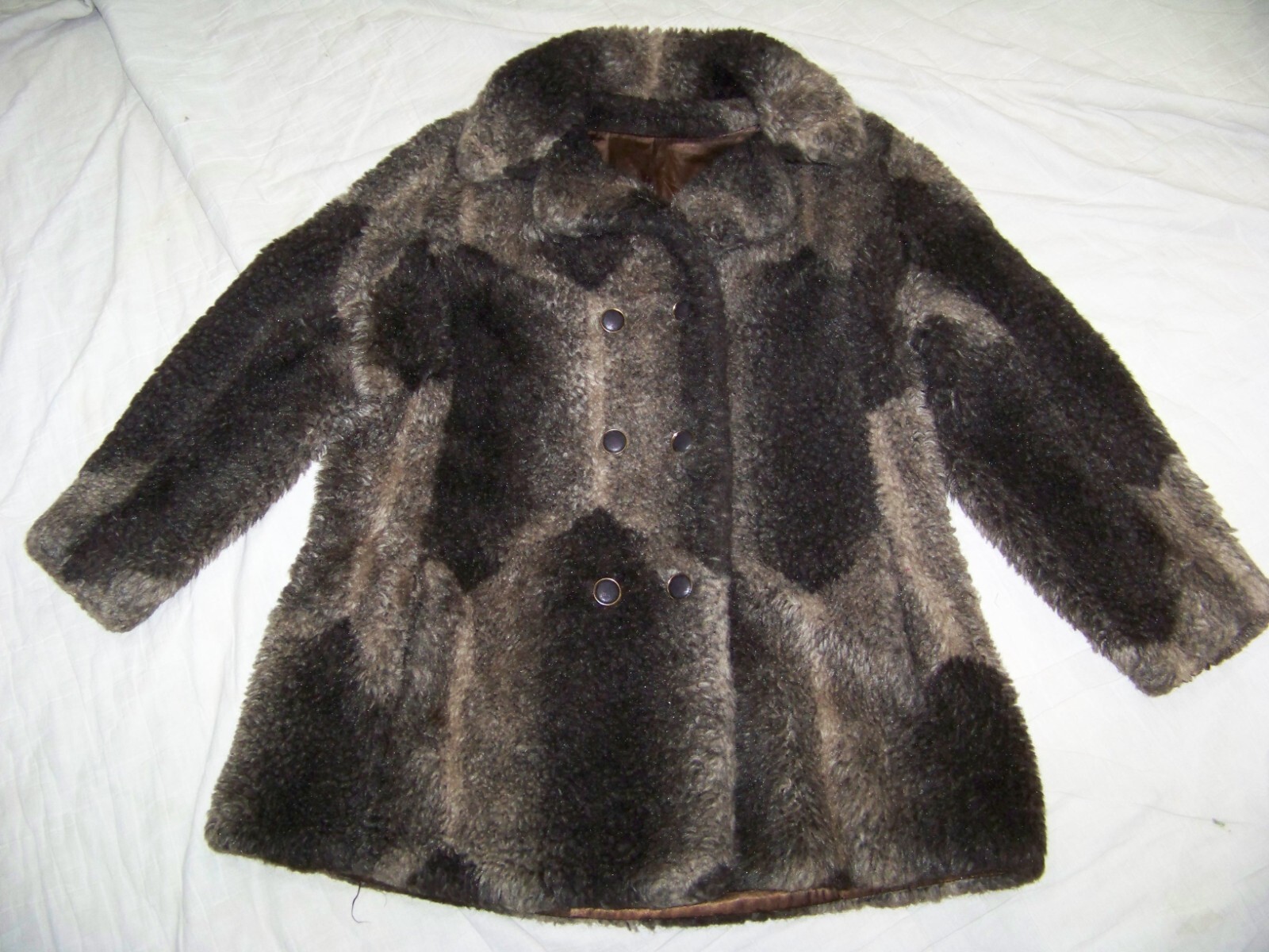 Vintage Borglura Faux Fur Double Breasted Coat – Tailored by Dubrowsky & Joseph