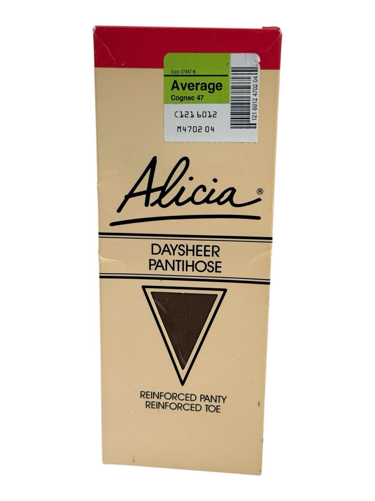 Vintage JC Penny Alicia Daysheer Pantihose Cognac 47 Average Size Reinforced NEW