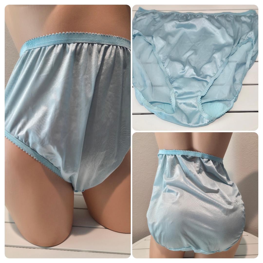 Shadowline 17842 Women’s Hi Cut Panty Nylon Brief Full Coverage Rare Colors