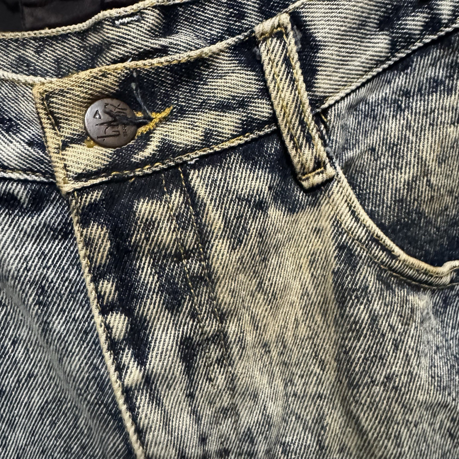 L.A. 37 Acid Wash High Waisted Mom Jeans Women’s 8 Denim Vintage 1980s