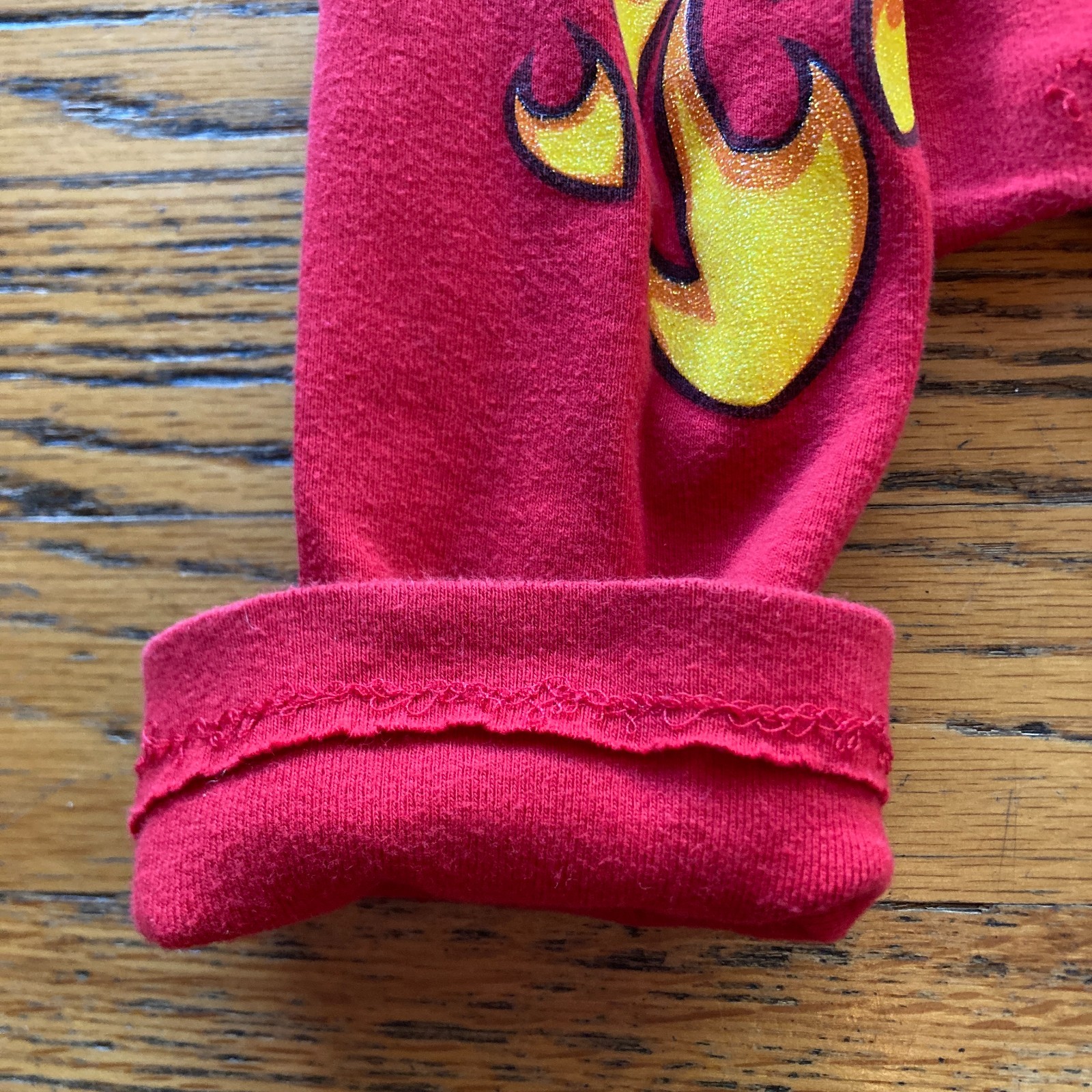VINTAGE 1990s/Y2K SELF ESTEEM KITTEN FLAMES BABY DOLL SHIRT vtg crop flaming cat