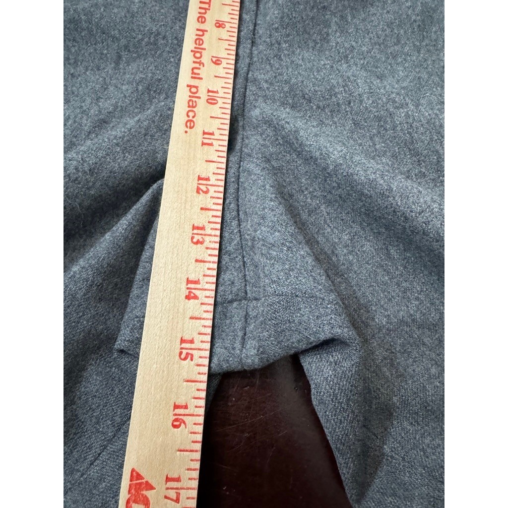 Pendleton Vintage Grey Wool Trousers High Waisted Straight Leg Made in USA 33×30