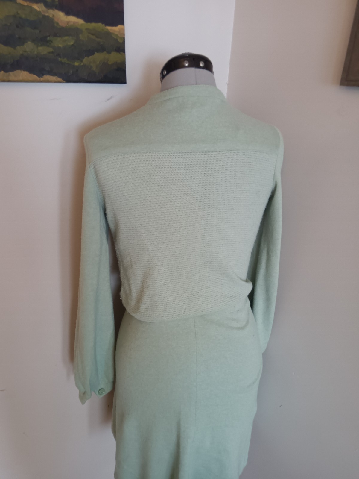 70s vintage Skater Skirt + Sweater Crop Top, Montgonery Ward MCM Sz Xs Athletic