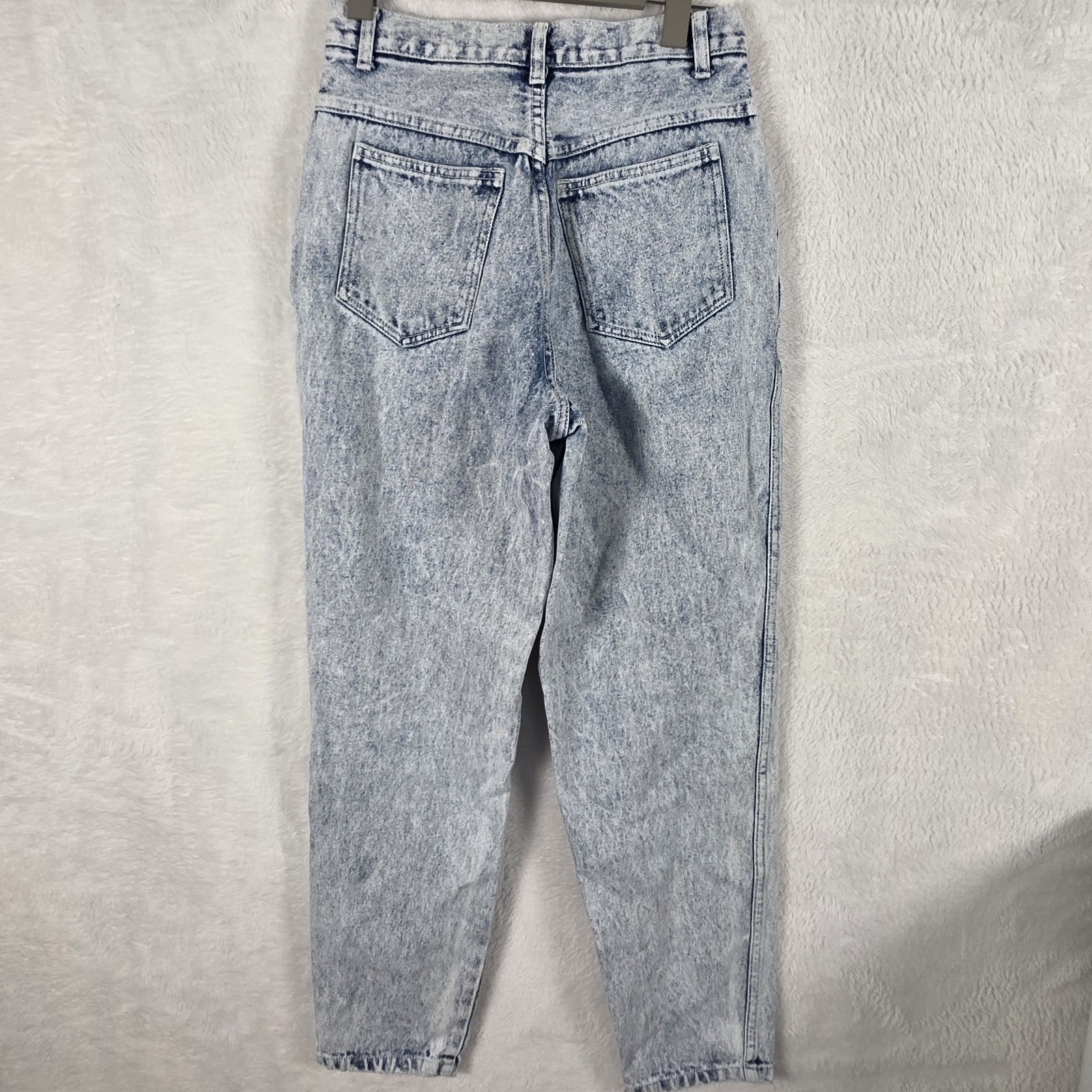Vintage 80s STEFANO High-Waisted Stretch Acid Wash Skinny Mom Jeans, Size 8