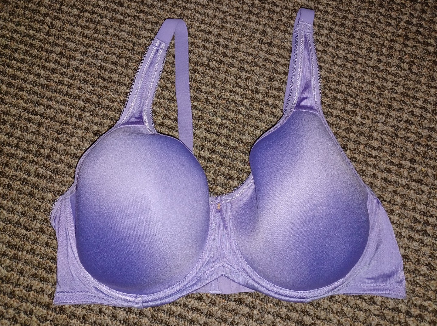 Wacoal 38C Purple Silky Satin Body Full Figure Underwire Bra