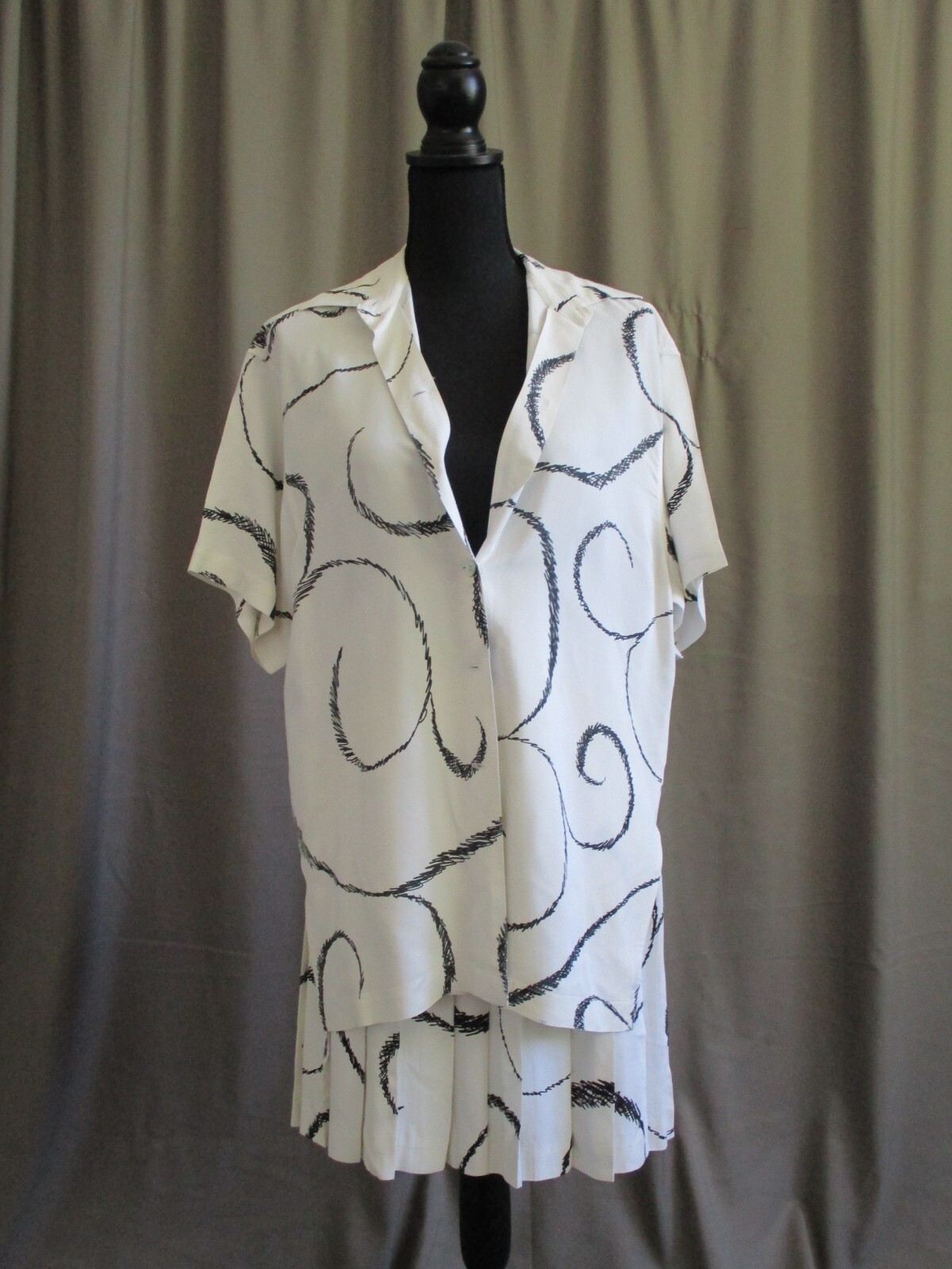 Vintage Todd Oldham Times 7 Shirt & Skirt Set Sm Med So Cute!