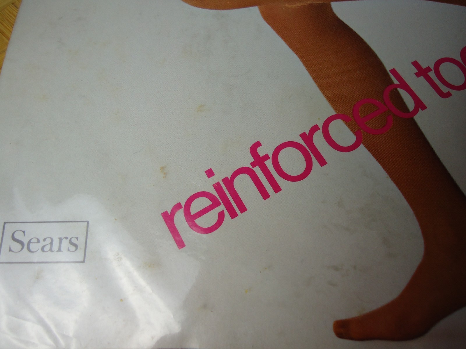 VTG NOS Hug-alon II Sears Panty Hose Sandstone Short Conventional Sandal Foot