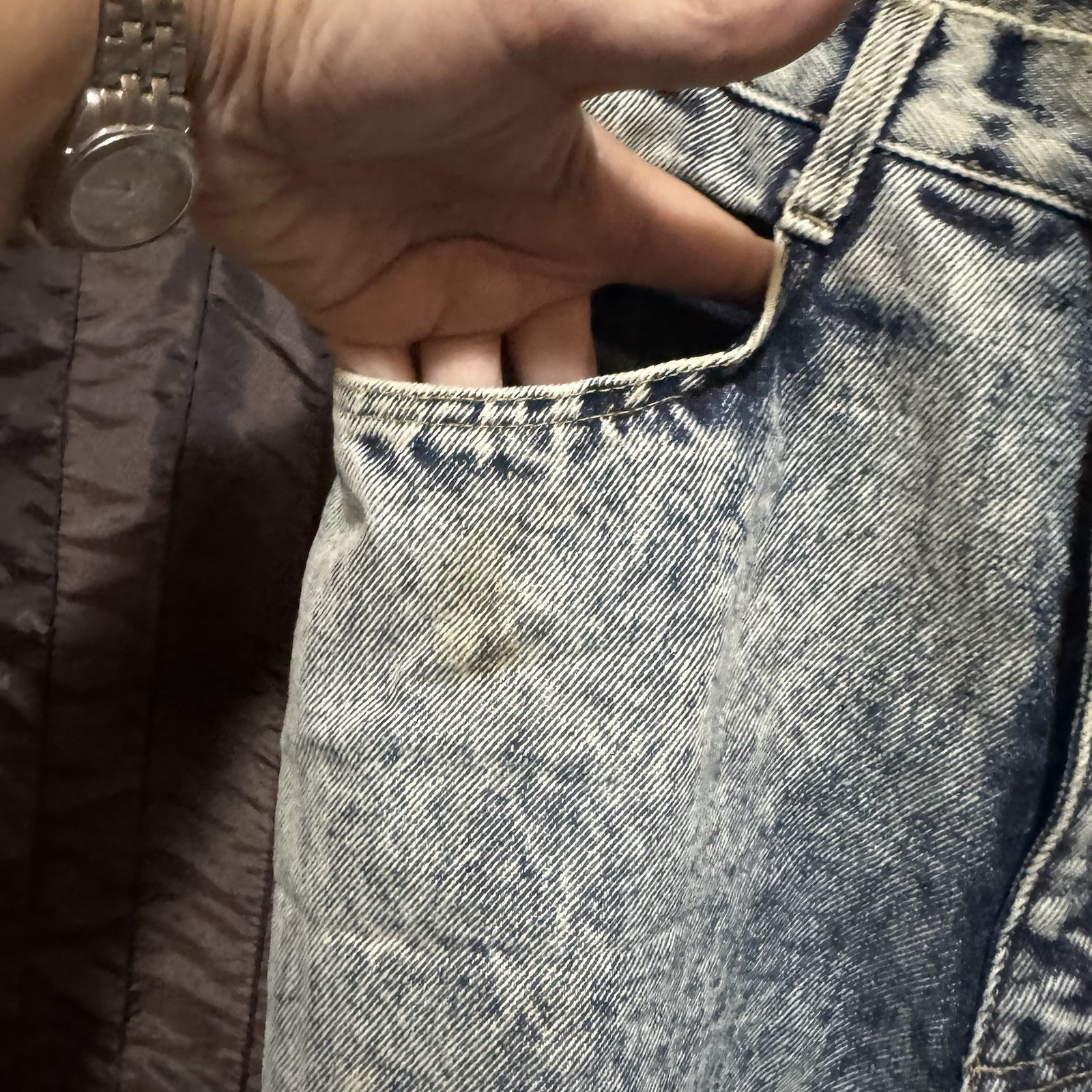 L.A. 37 Acid Wash High Waisted Mom Jeans Women’s 8 Denim Vintage 1980s