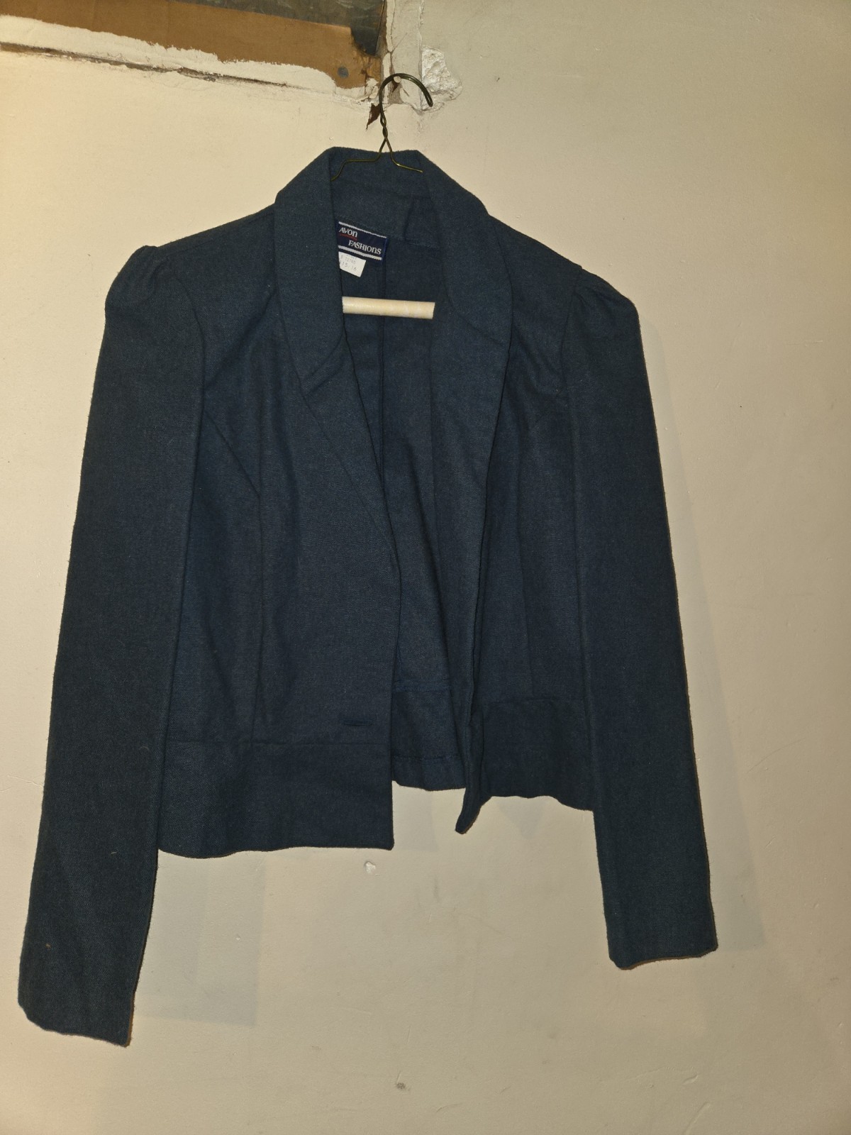 Avon Fashions Vintage 80’s Dark Blue Bolero Style Blazer