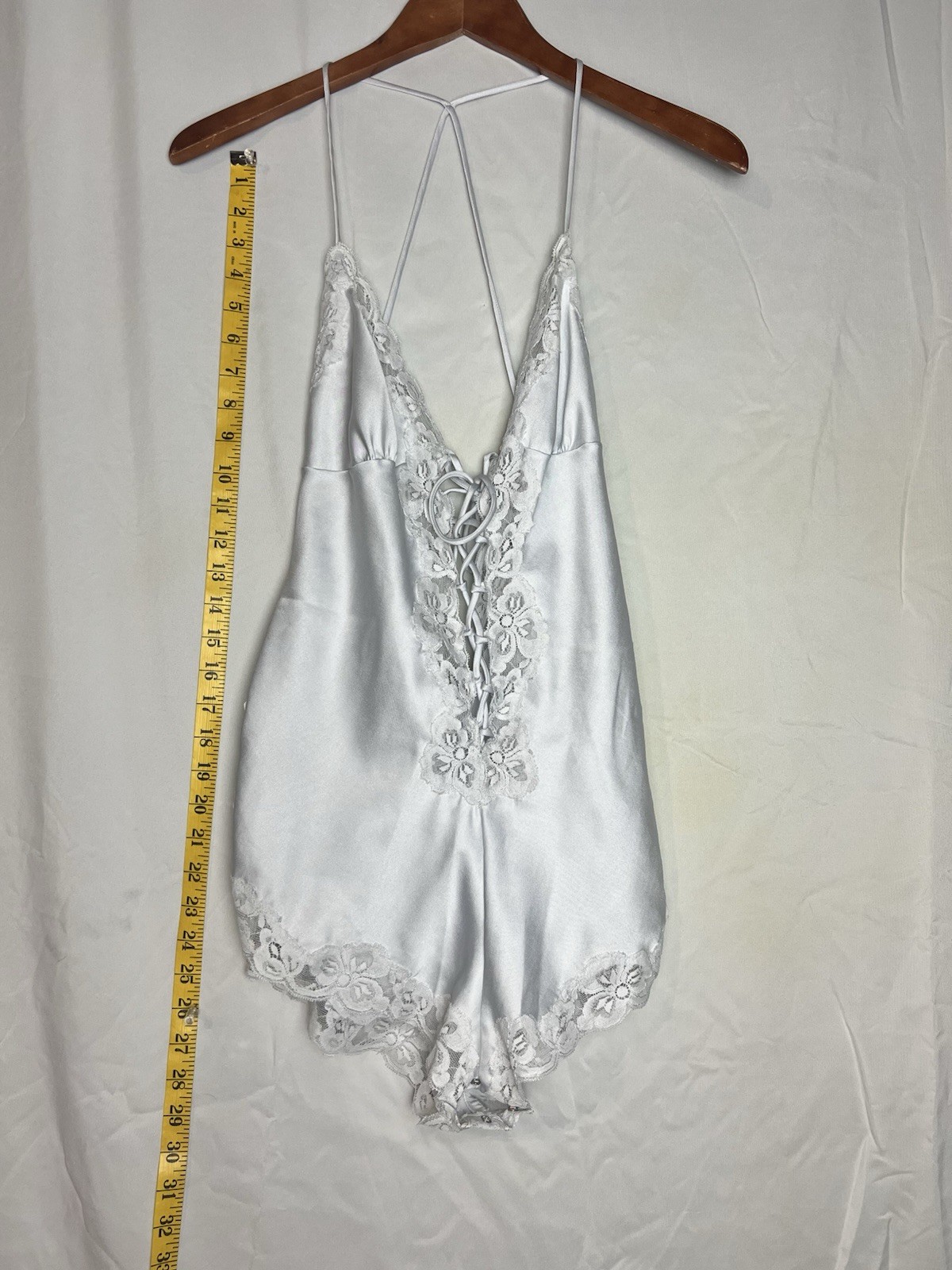 Vintage Nolan Miller Dynasty Collection Lace Teddy Bodysuit ILGWU XS Small
