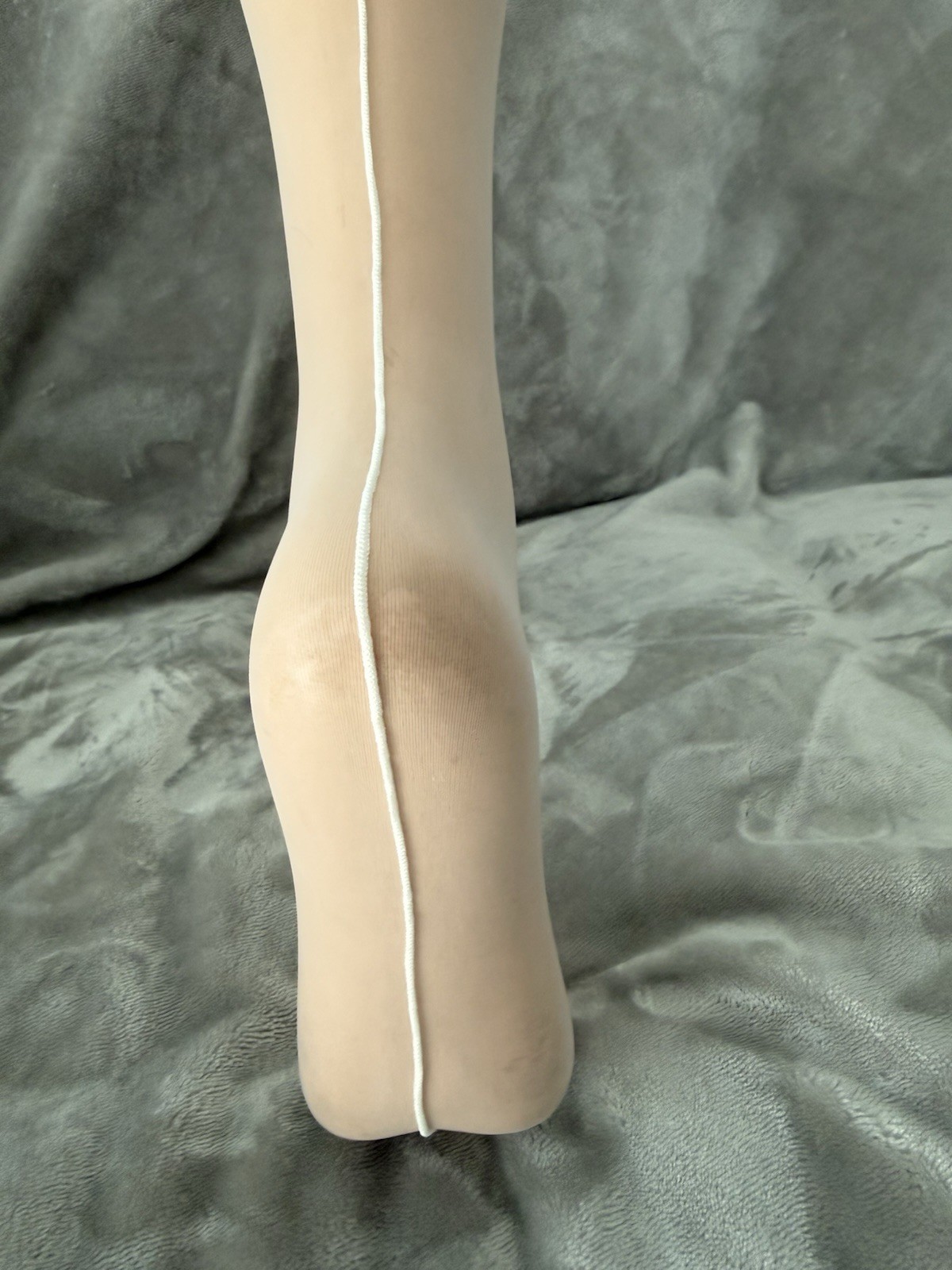 Vintage Extra Long Pantyhose With Seam And Bare Foot