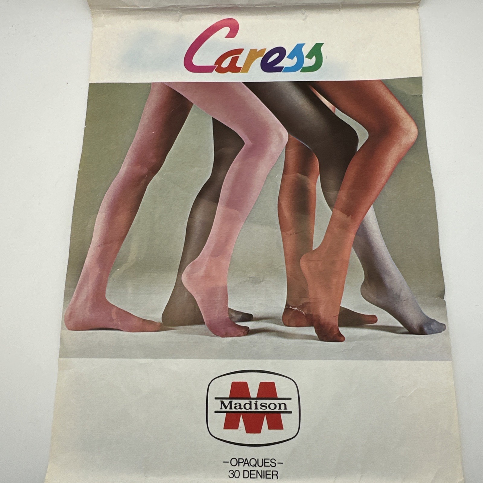 Sabrina Madison Caress Pantyhose Stockings Greek Size 3 Opaque Light Gray New