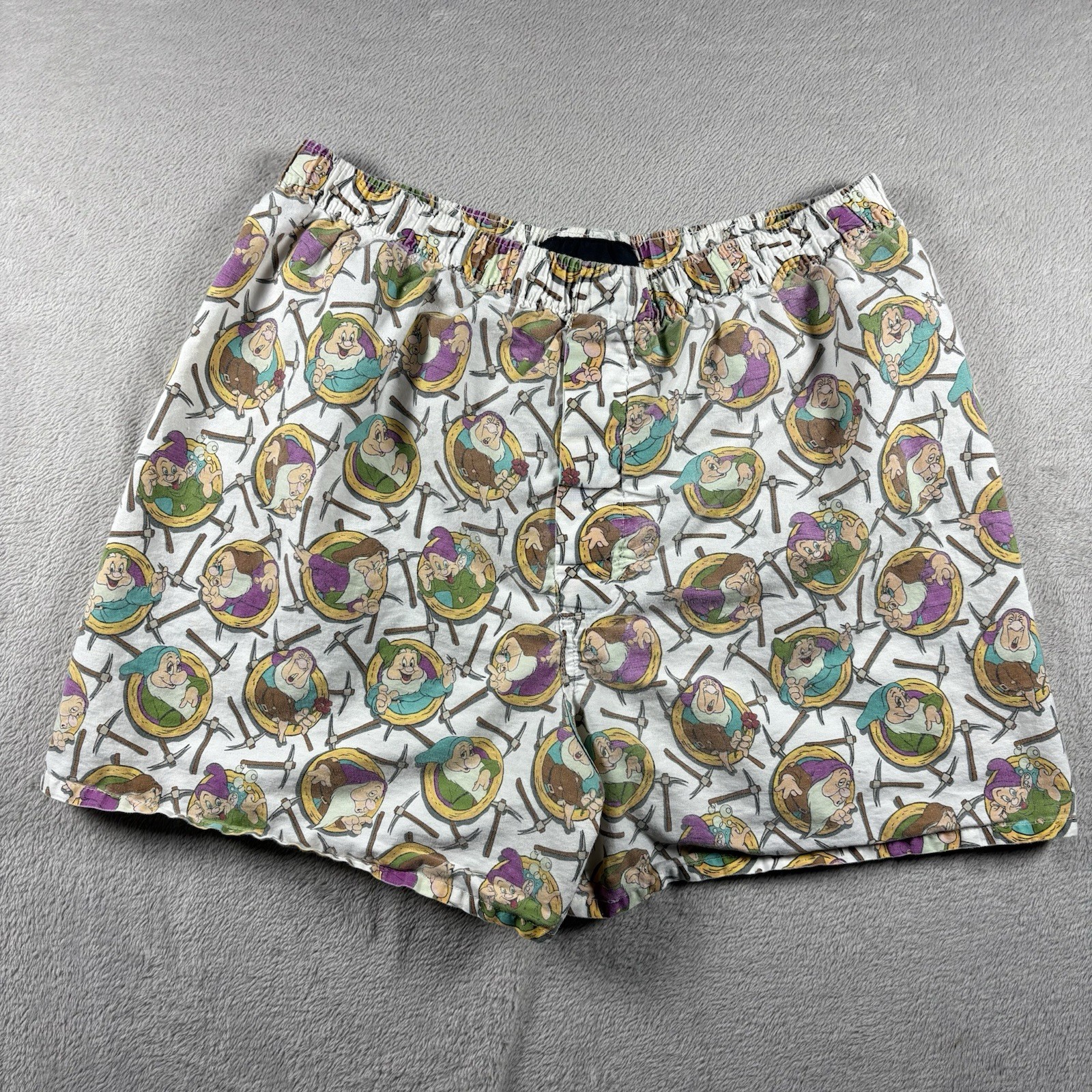 Vintage Disney Originals Pajama Shorts Women’s Large Snow White Dwarfs #1096