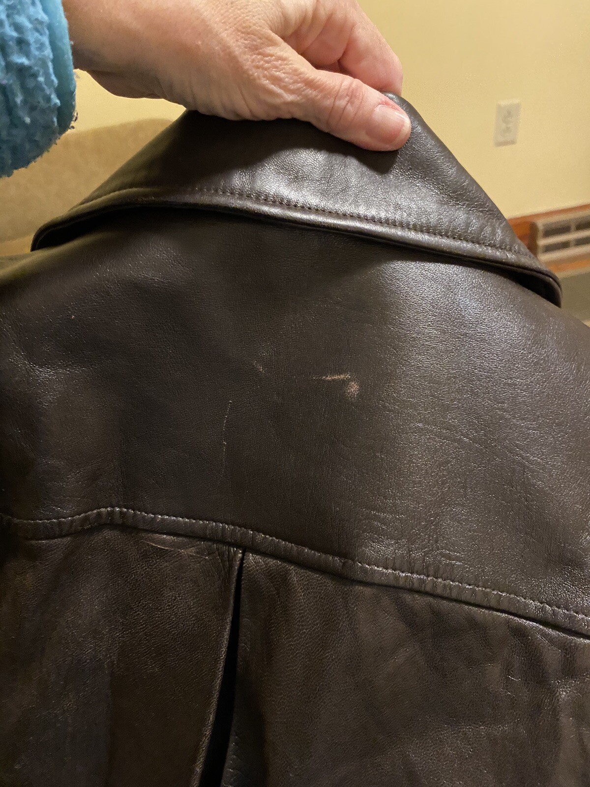 VTG Cedars Moto Zip Jacket Leather Brown Biker 1980s buttery Belted Medium