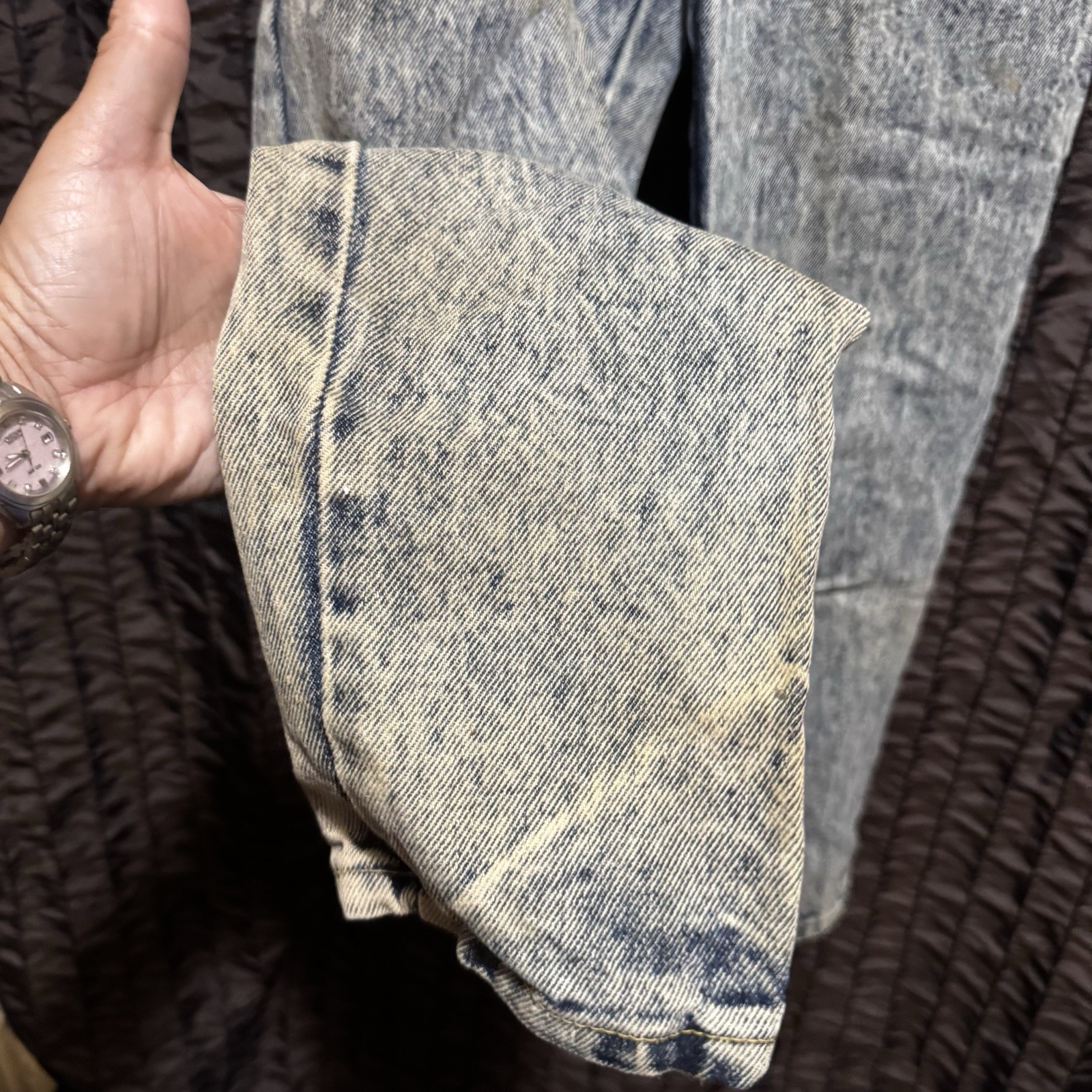 L.A. 37 Acid Wash High Waisted Mom Jeans Women’s 8 Denim Vintage 1980s