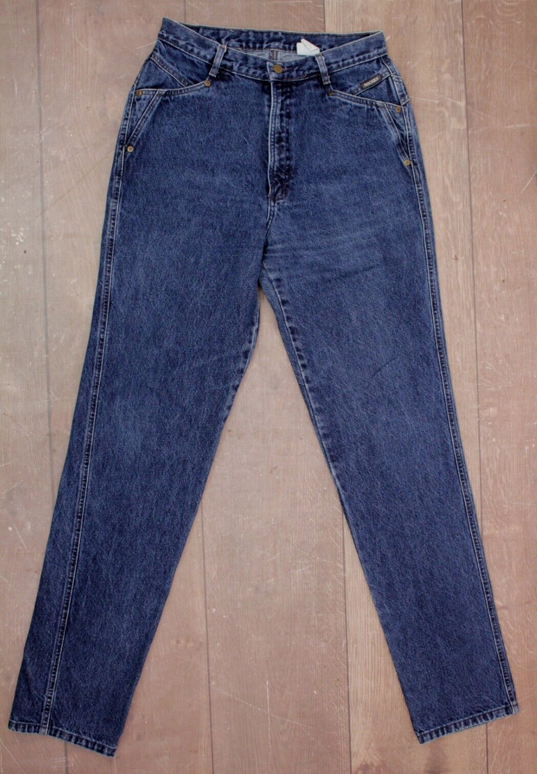 VTG Women’s 90s Dark Denim Rocky Mountain Jeans Sz 32 1990s Rockies Bareback