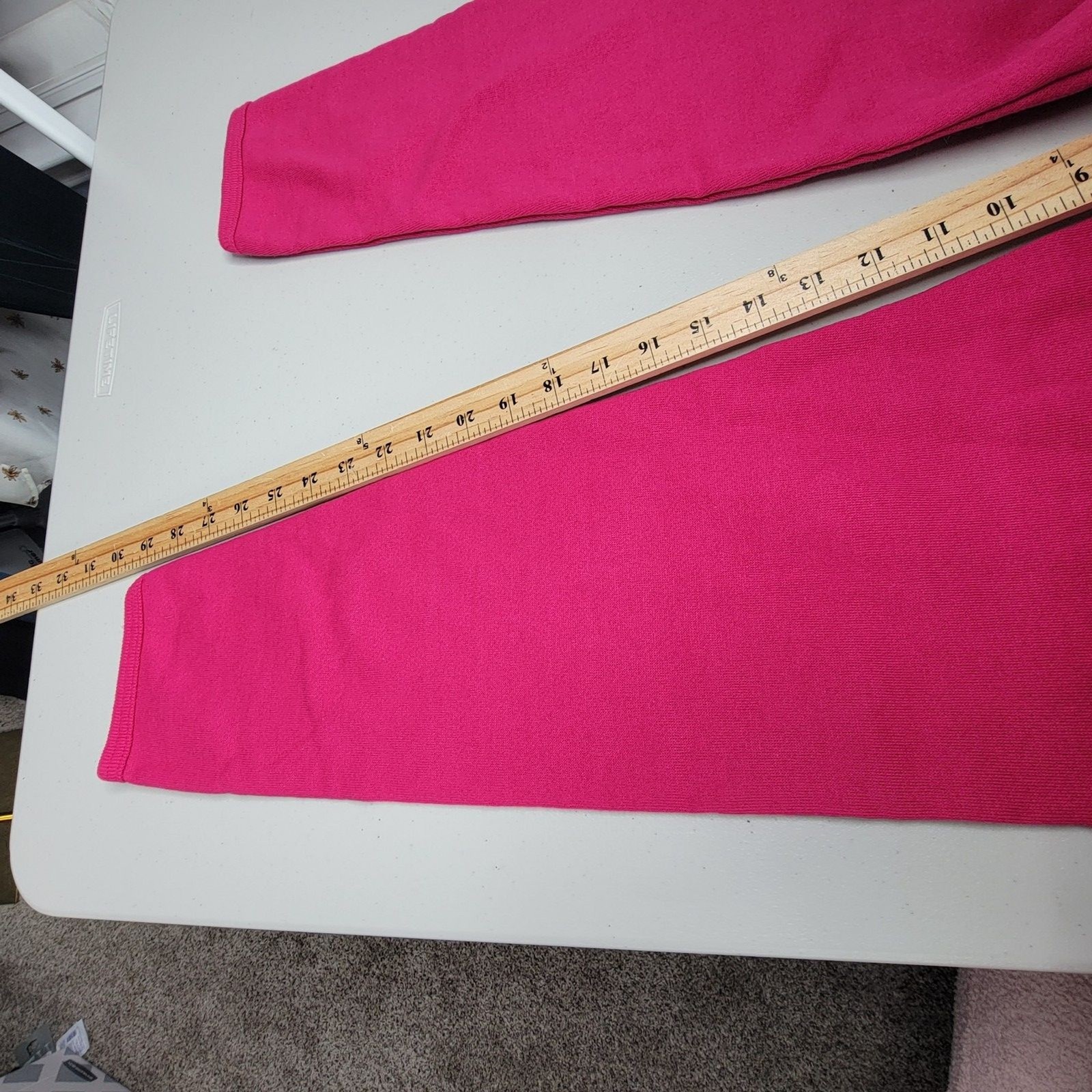 Vintage Sweat Pants Size S/M Lee Deadstock New with Tag 1980s Hot Pink Excellent