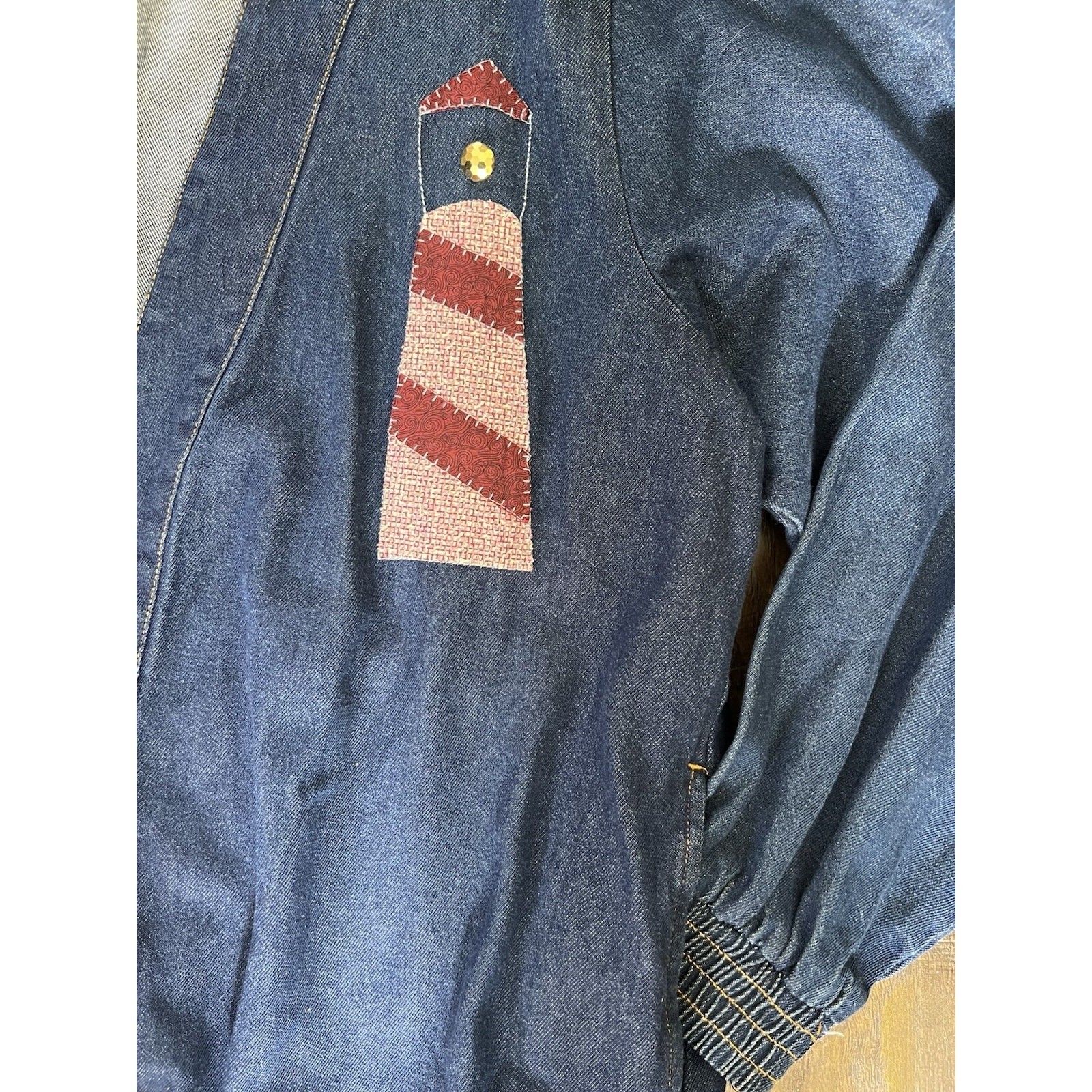 VTG Gitano Jacket Womens XL Denim Coat Cardigan Retro Grandma Core 80s 90s
