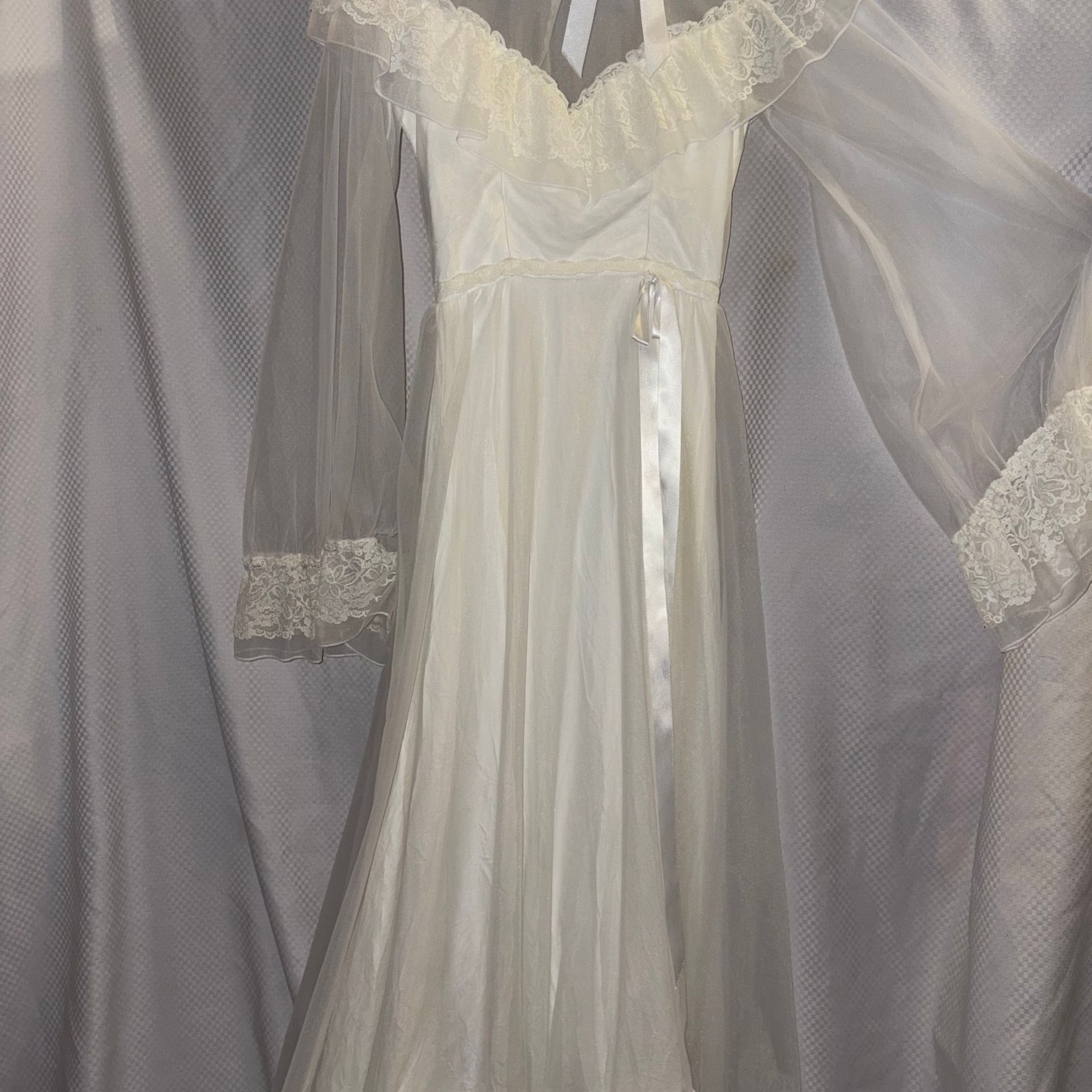 Vintage Romantic Cottagecore Wedding Dress Lace ILGWU