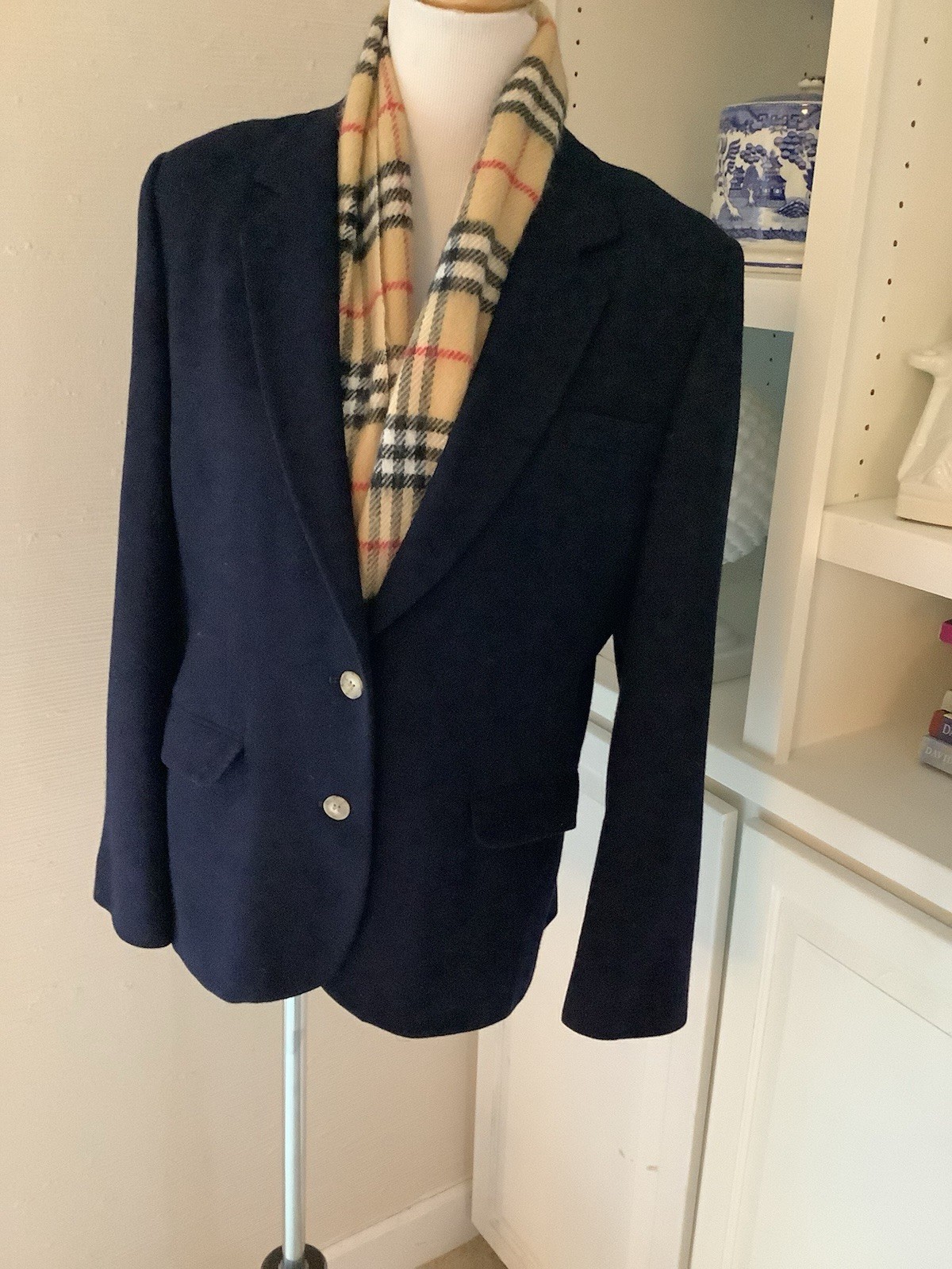 Vintage Bristol County 100% Cashmere Equestrian Riding Blazer Womens Size 12