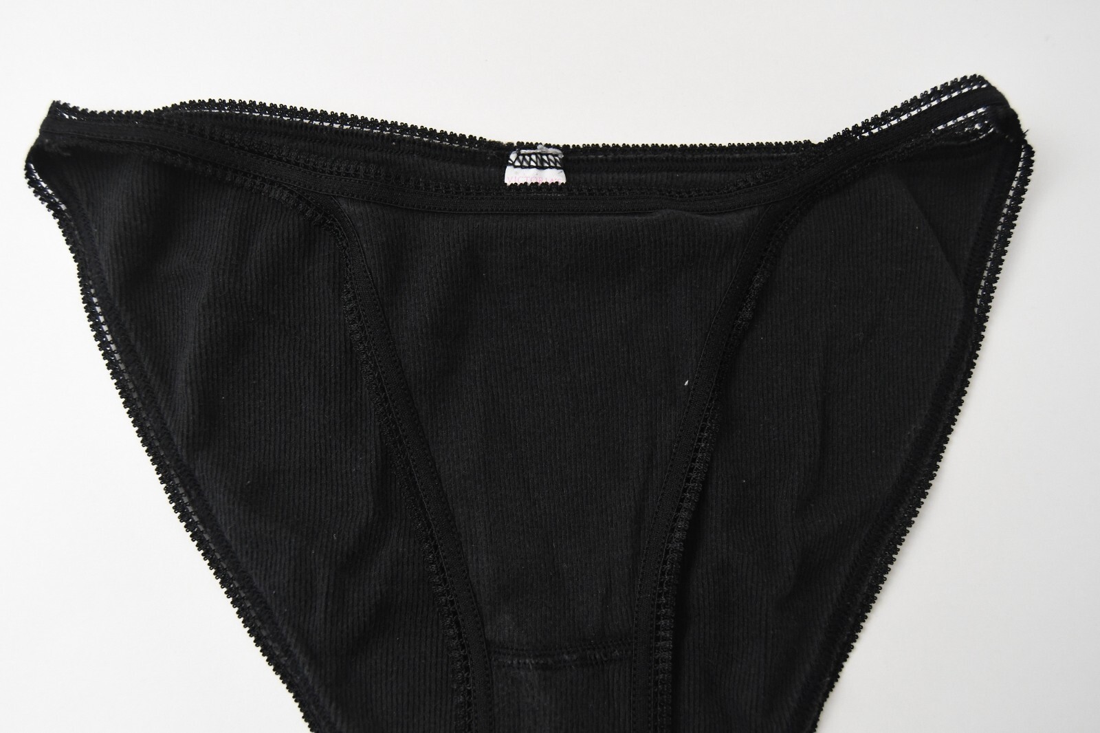 VTG Victoria’s Secret PINK 2002 Ribbed Cotton String Bikini Panty MEDIUM