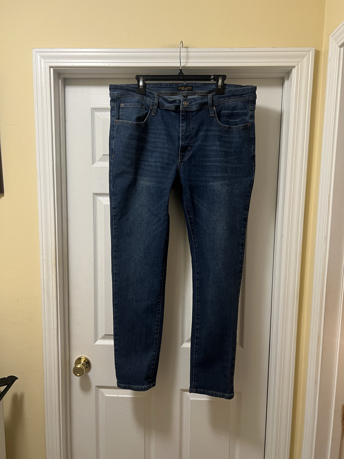 Nickel & Iron Men’s Slim Fit Stretch Denim Blue Jeans 36X32