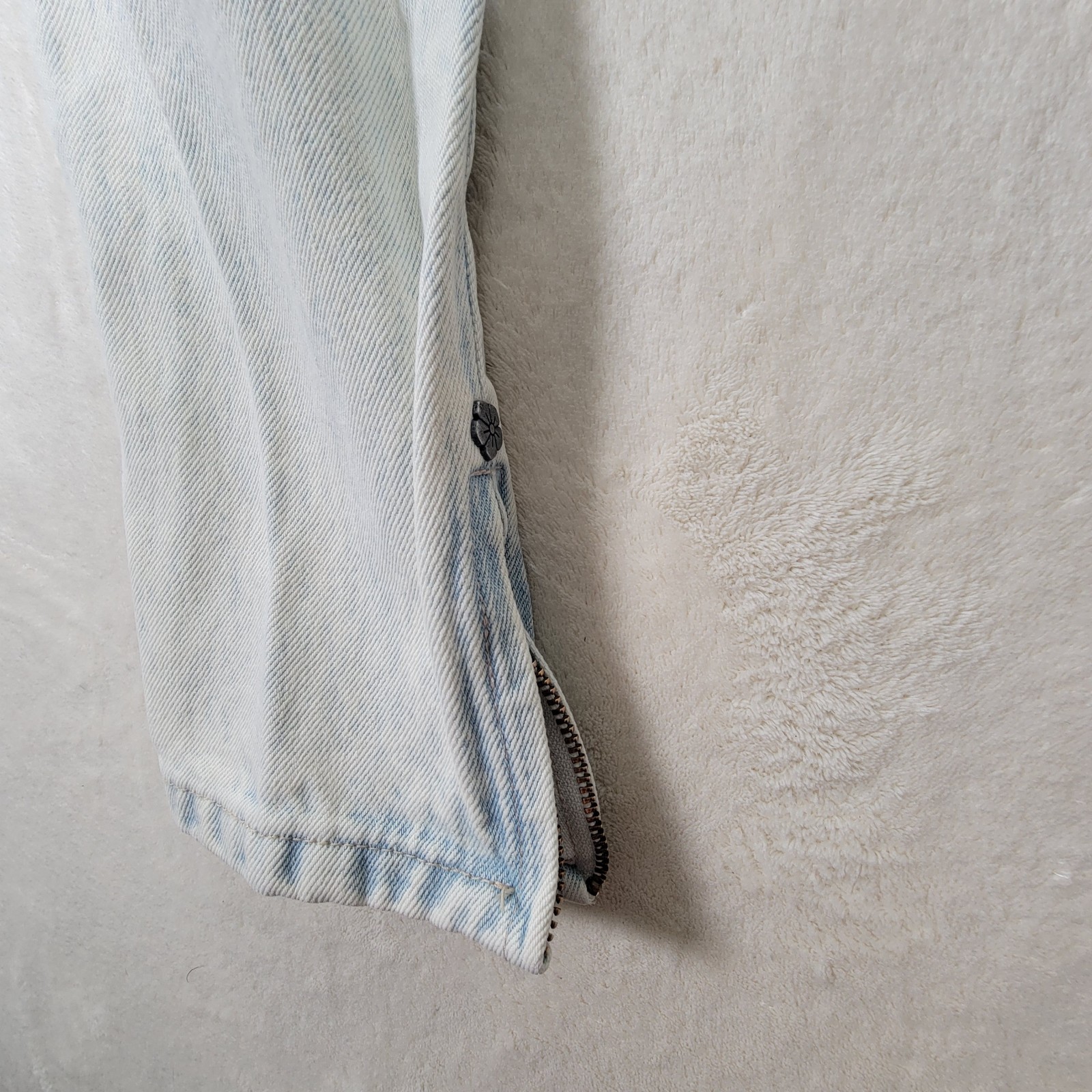 L.A. Gear Vintage Acid Washed High Waist Tapered Zip Ankle Women’s Jeans 11/28