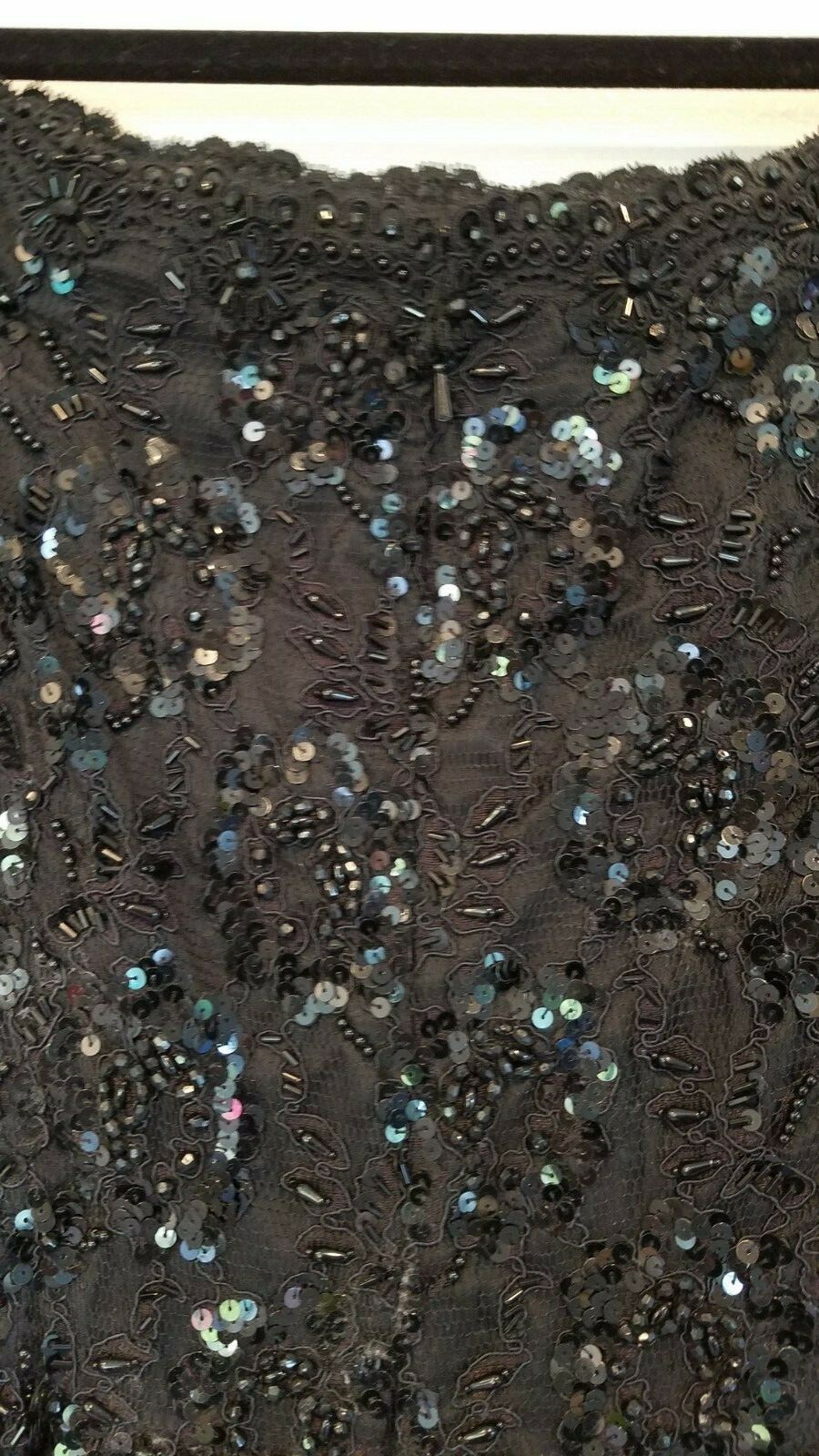 Bill Blass black and pink sequin evening dress-sz 8