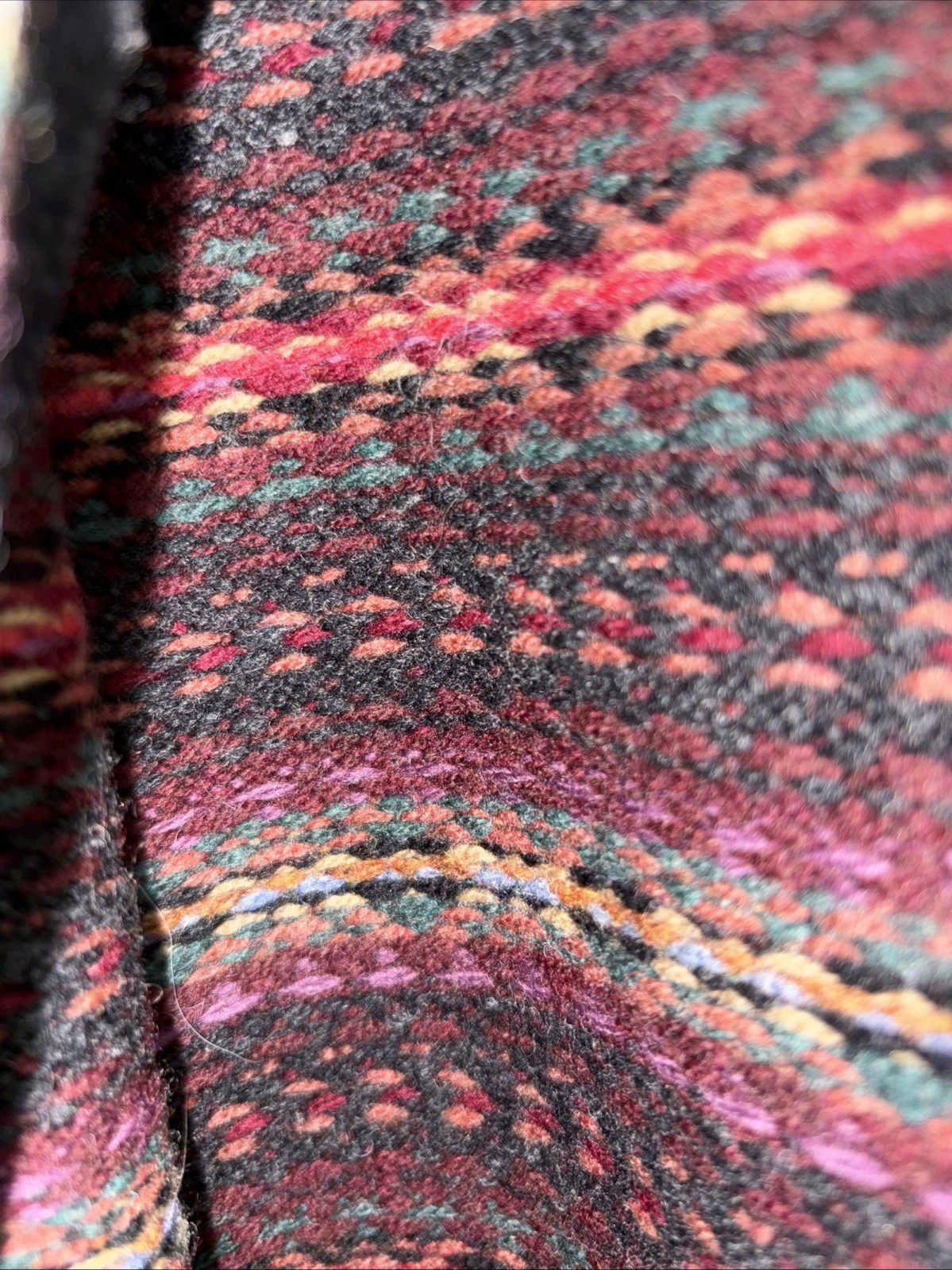 VTG. Ralph Lauren 100% Lambswool Fair Isle Sweater Cardigan Coat Size Petite MED