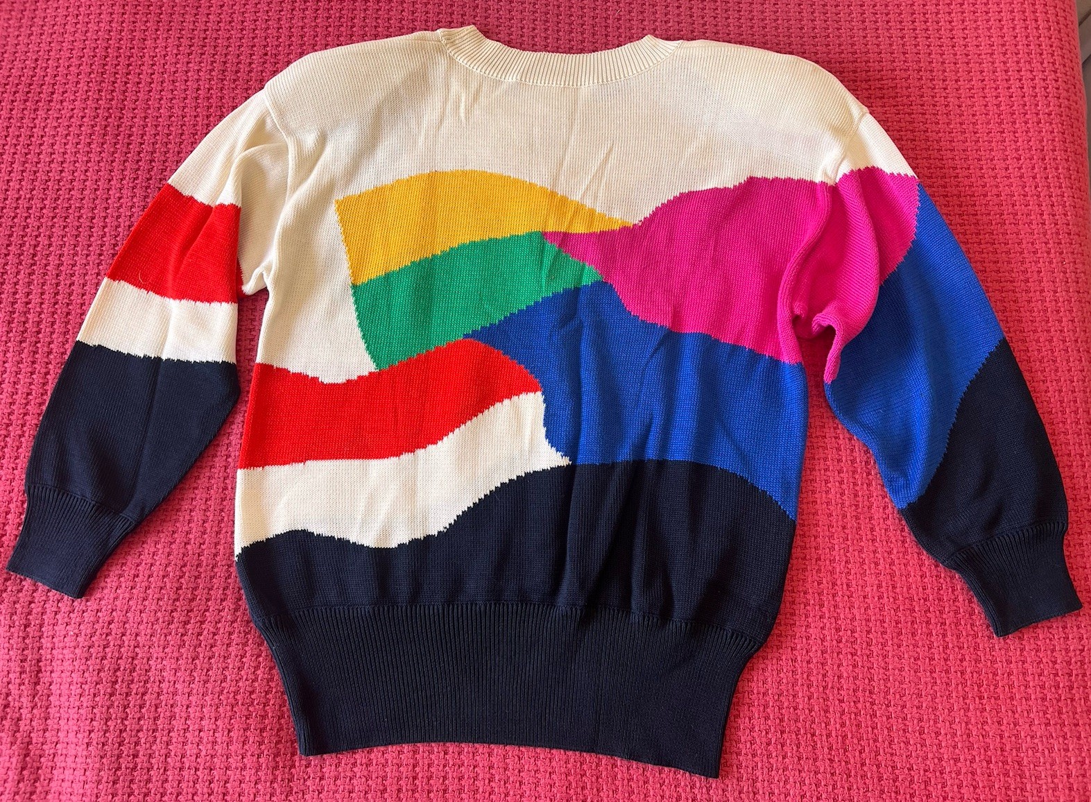 VINTAGE ESCADA 80’S SWEATER NAUTICAL SEA HORSE BOATING SIZE 36