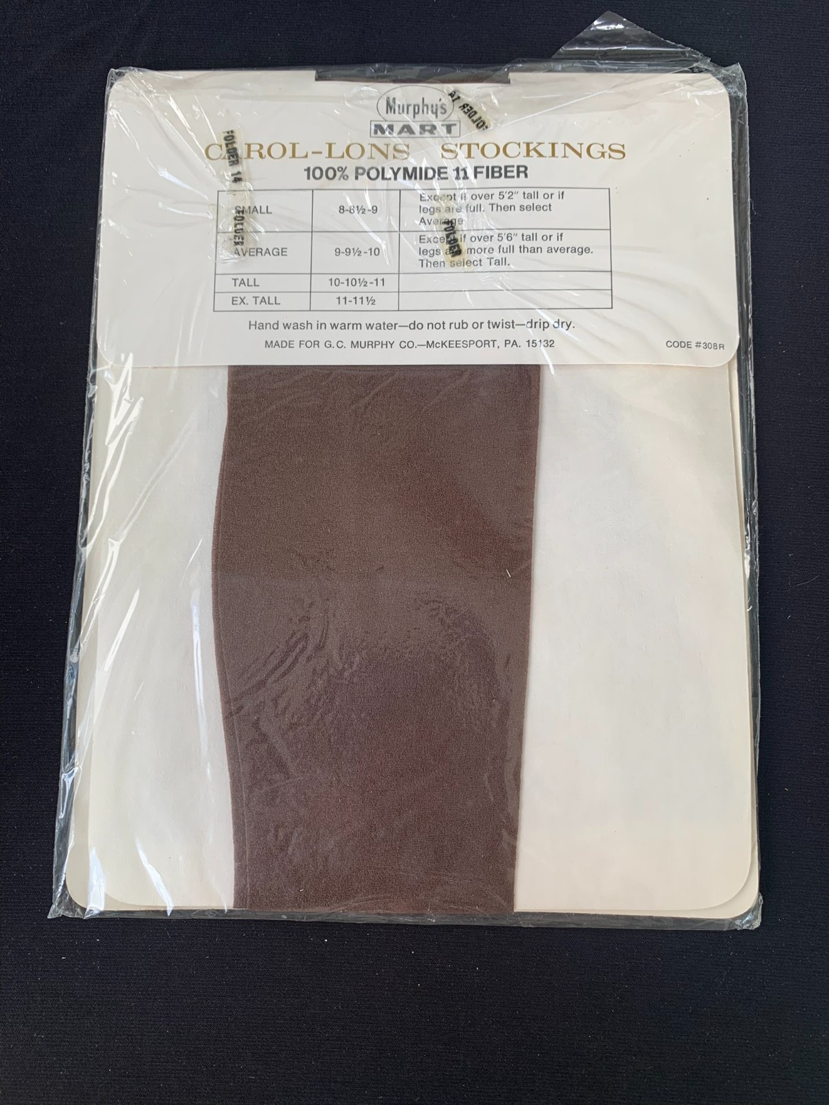 Murphy’s Mart Carol-Lons Stockings Sheer Stretch Reinforced Heel/Toe Coffee Bean