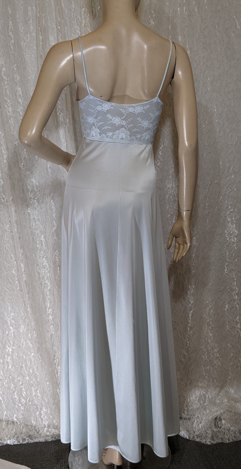 VTG Luxite by Holeproof Ruffle Sleeves Peignoir Robe Bonus Lingerie Nightgown M