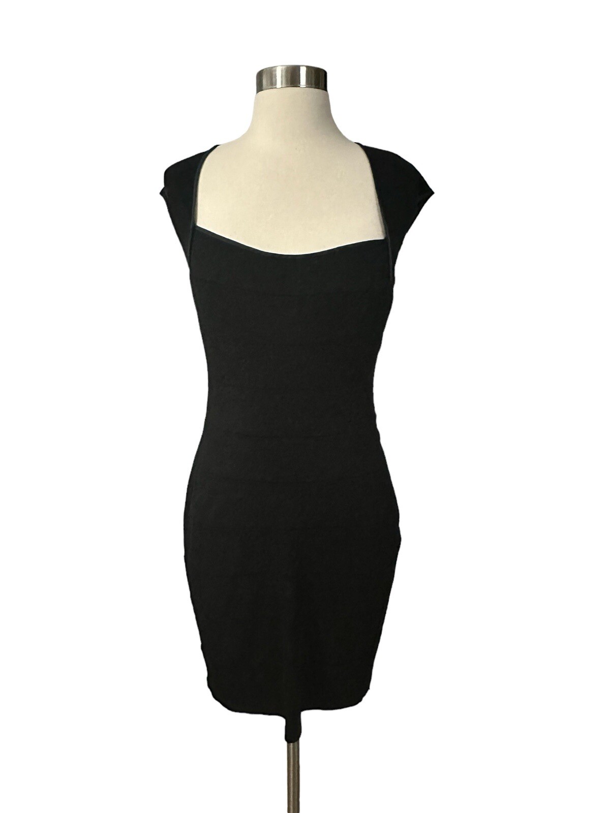 Vintage Y2K ‘90’s Di Hera Bandage Style LBD Bodycon Mini Dress Black XS Small
