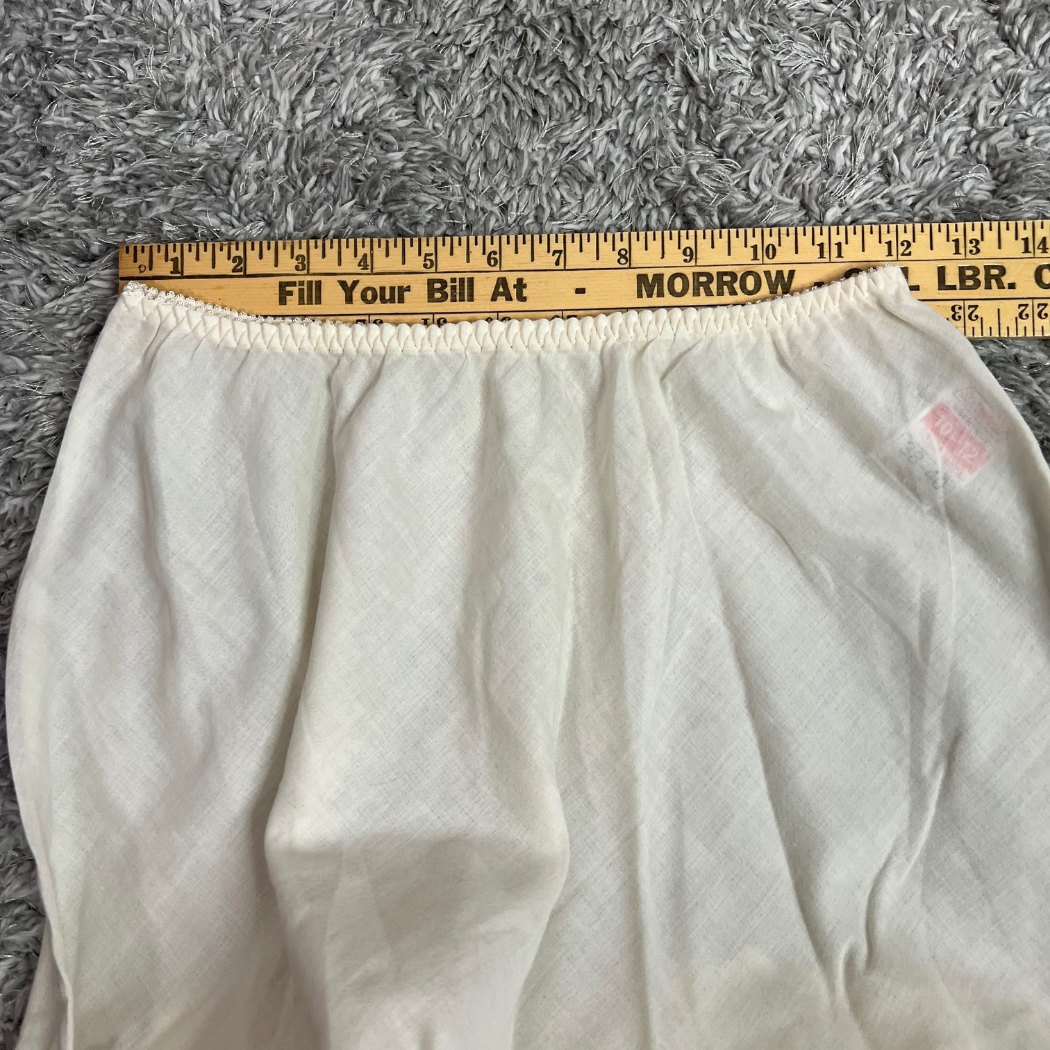 Vintage St Michael Ivory Cotton Blend Petticoat Underskirt Lace Prairie Cottage