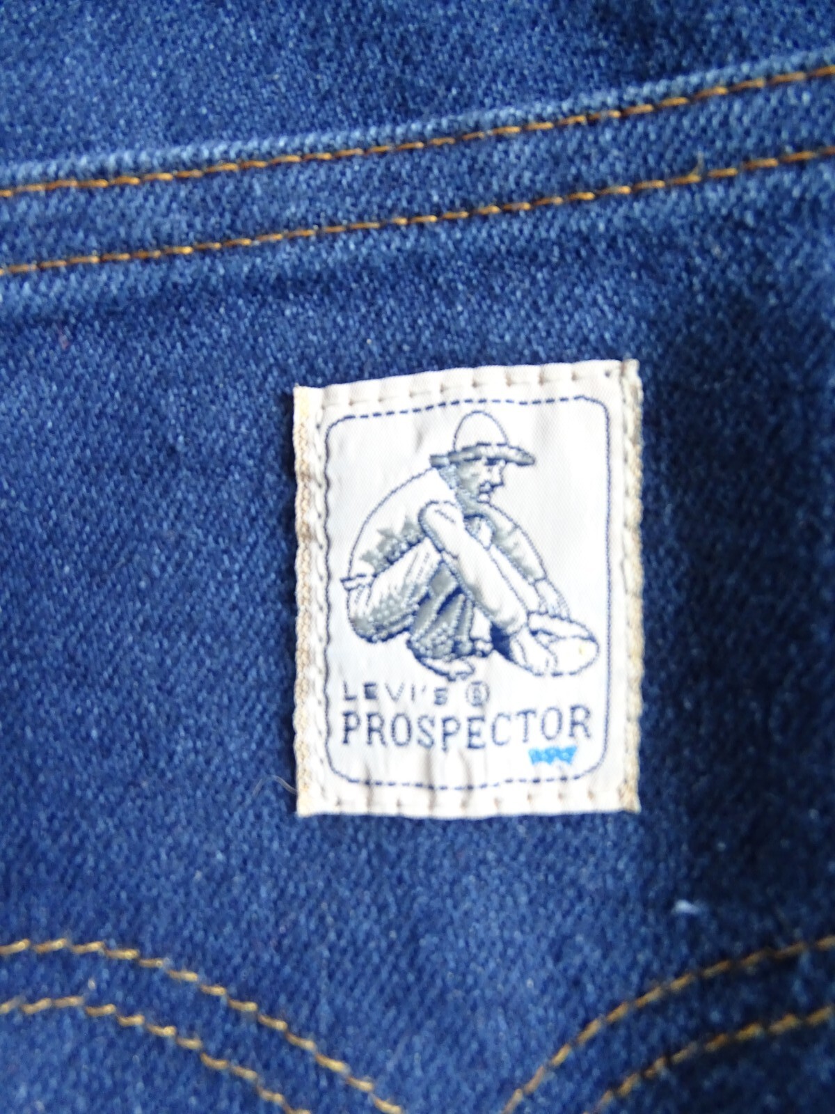 Vintage Levis Prospector Orange Tag Dark Wash 29 inch High Waist Wide Leg Jeans 