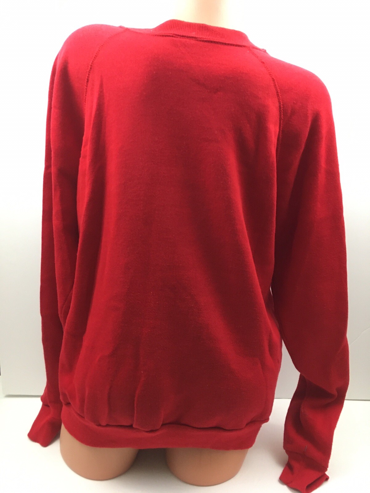 Vtg 80s Coca Cola Teddy Bear Sweatshirt Coke Pullover Sweater USA Red Adult Sz L