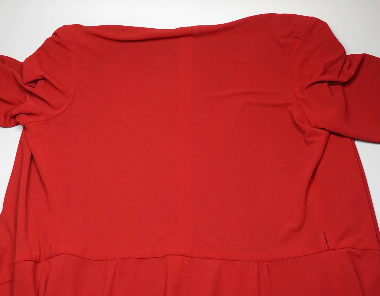 Vintage EUC 1980s Norma Kamali OMO Knit Wrap Dress Reversible Red Maroon Sz L