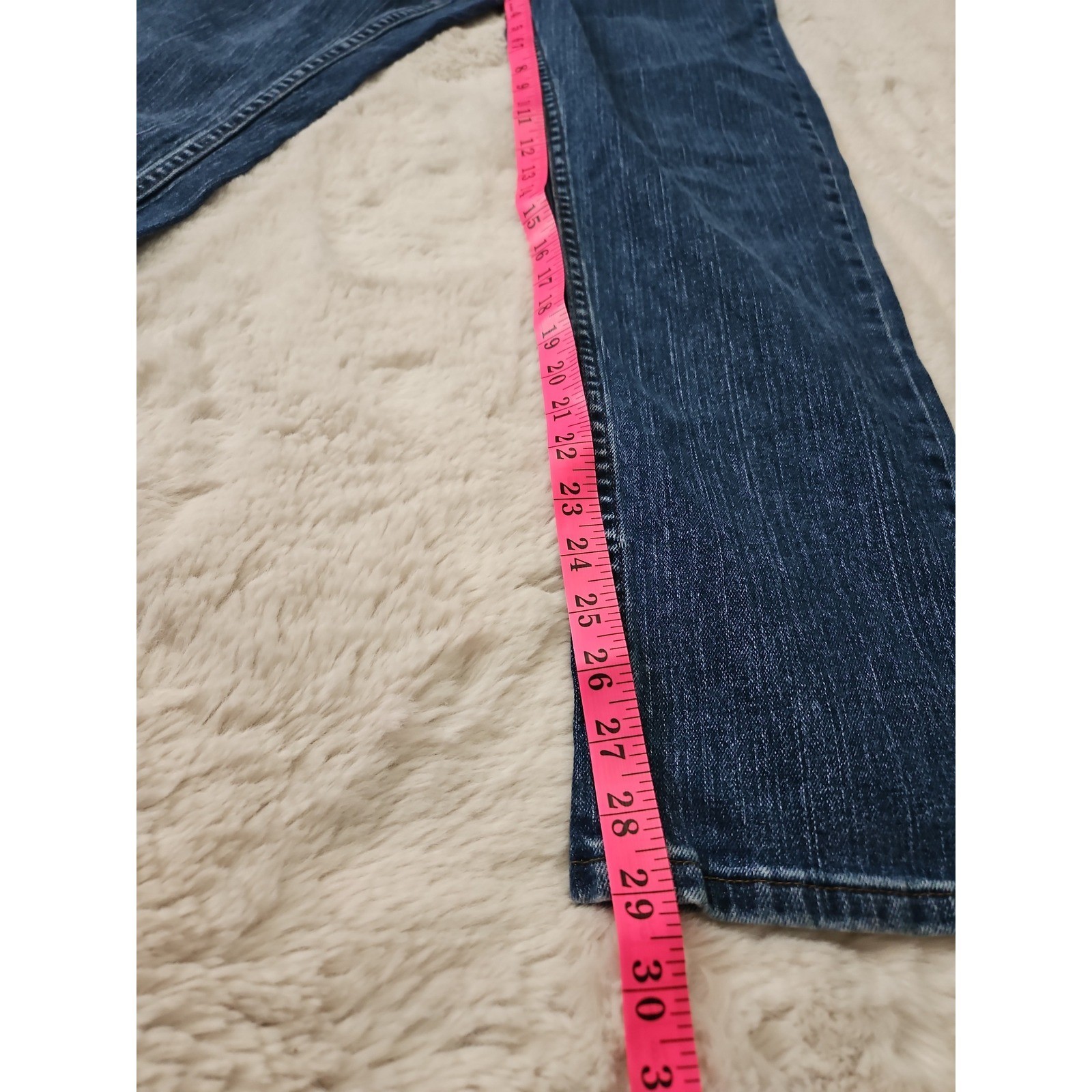 Vintage Riders by Lee Straight Leg Jeans 10M Medium Wash Stretch High Mid Rise 9