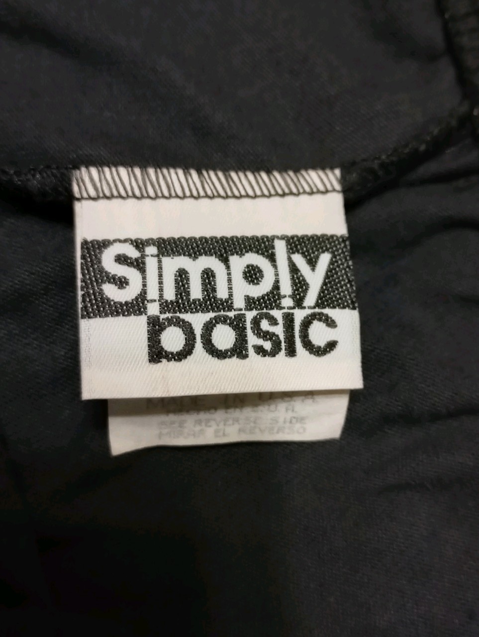 Vintage Simply Basic Stirrup Pants Black Made In USA ’80s Retro Size PS
