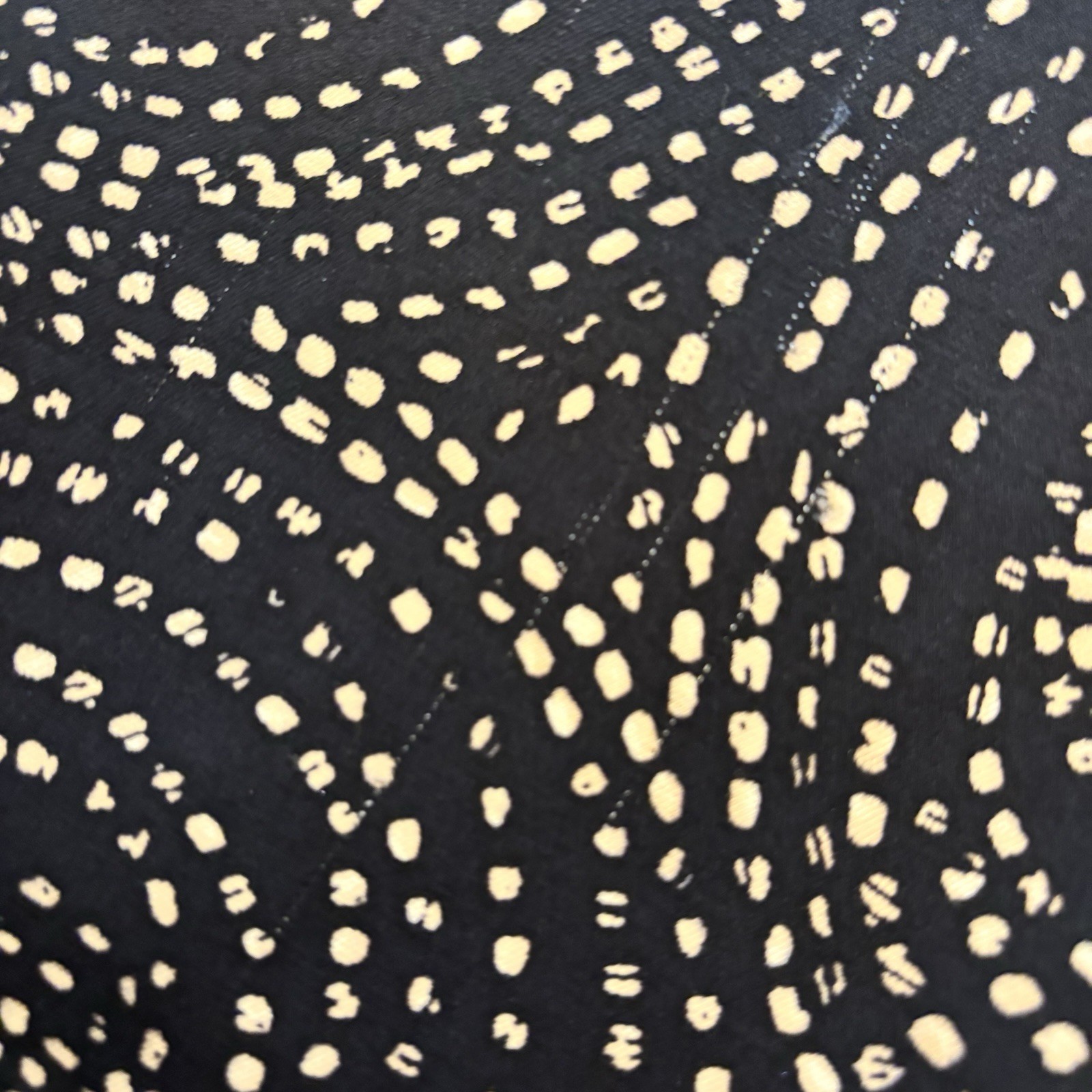 VTG Talbots Womens 6P Swirl Dot Patterned Silk and Wool Career Skirt Flawed