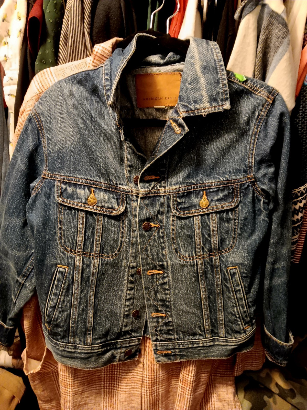 OOAK Denim Jacket Wild Style Graffiti Patches HAND STICHED UPCYCLED XS